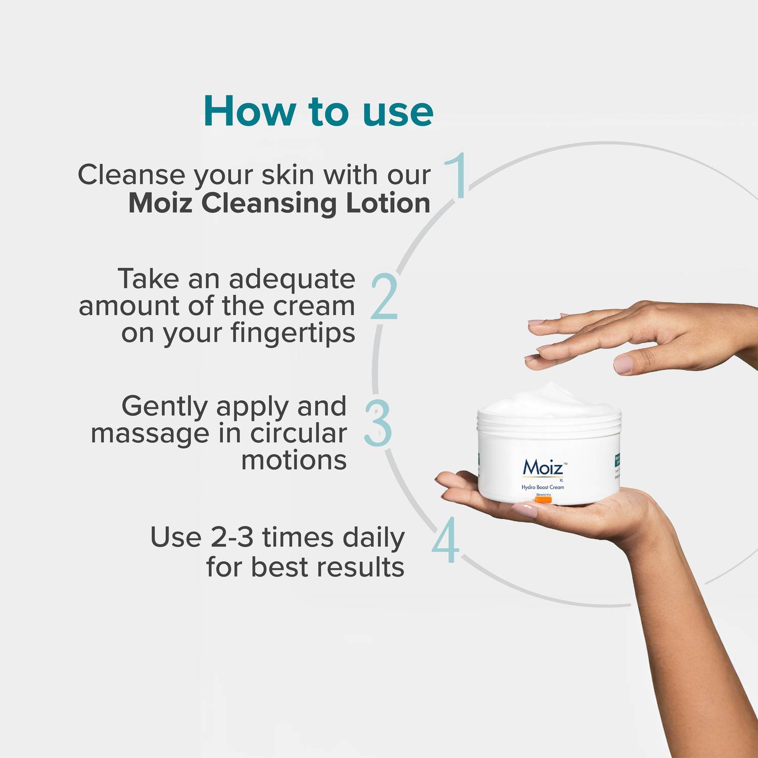 Moiz XL Hydro Boost Cream | For Dry and Sensitive Skin | (200 g