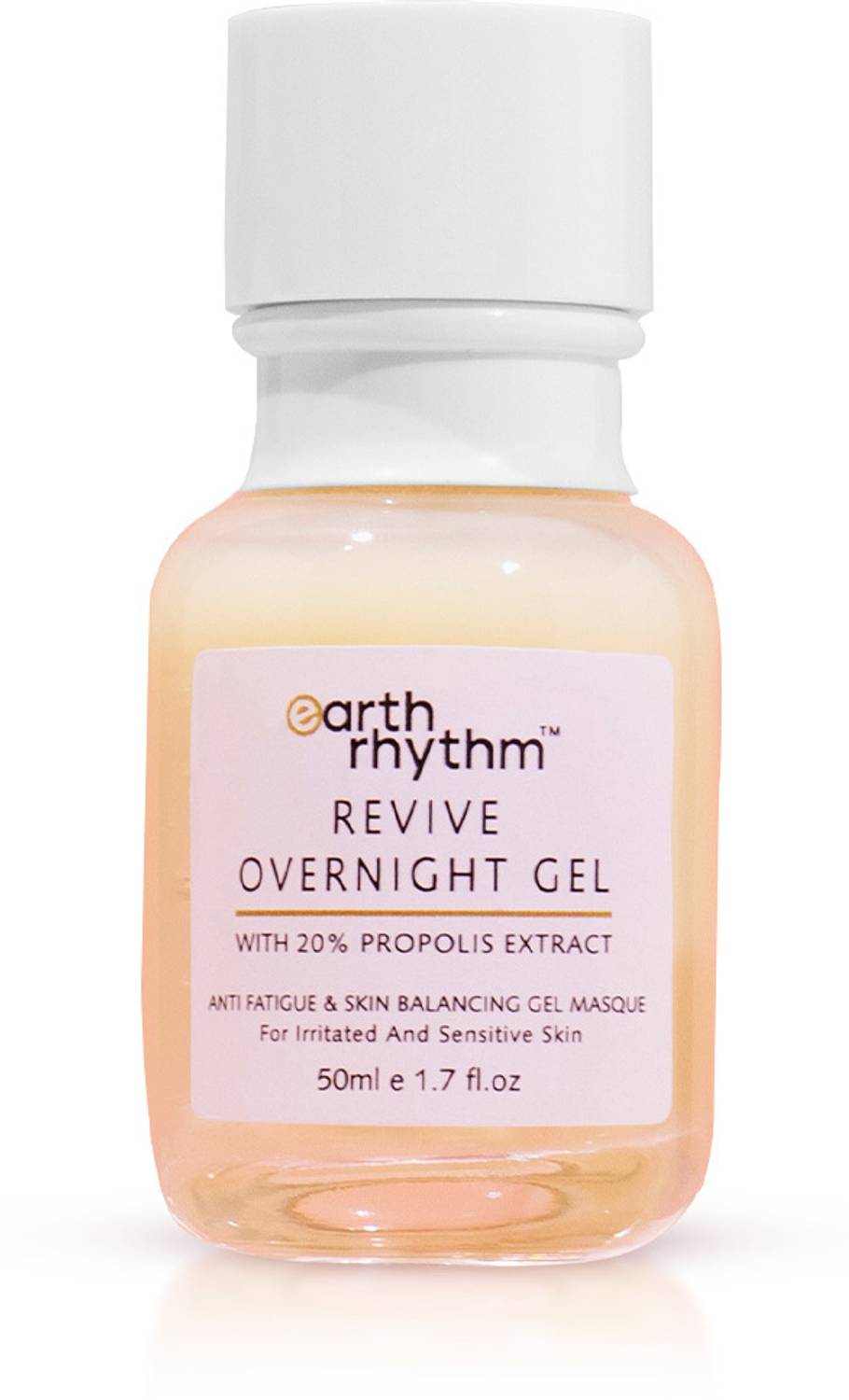 Earth Rhythm Revive Overnight Gel with 20% Propolis, for Irritated & Sensitive Skin - 50ml