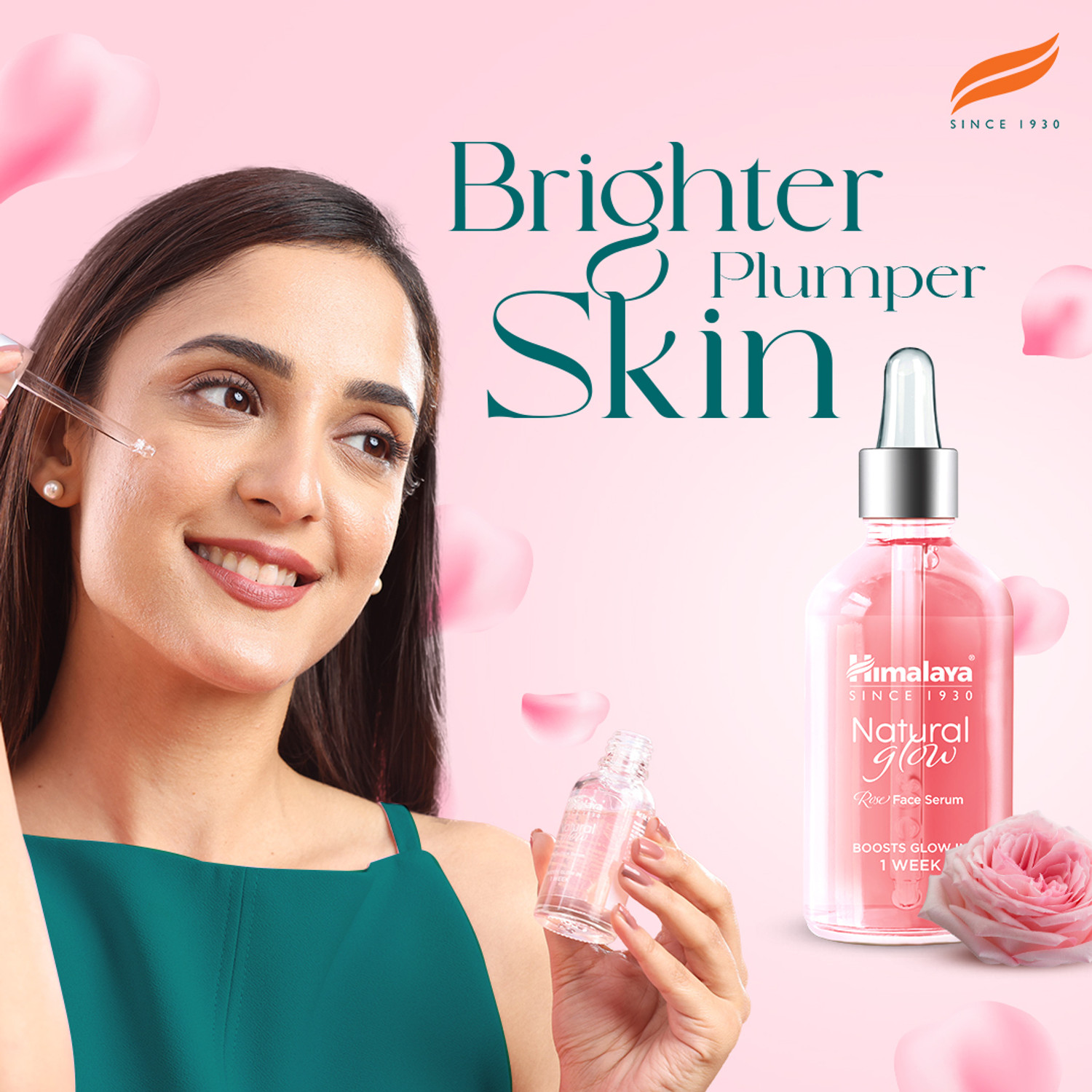 Image of HIMALAYA Natural Glow Rose Face Serum with 5% Niacinamide and 5% Rose Extracts