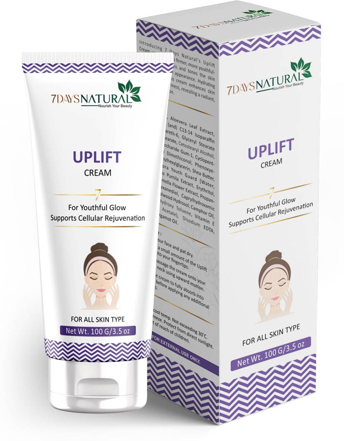 7 Days Natural Face Skin Firming, Lifting, & Tightening Cream