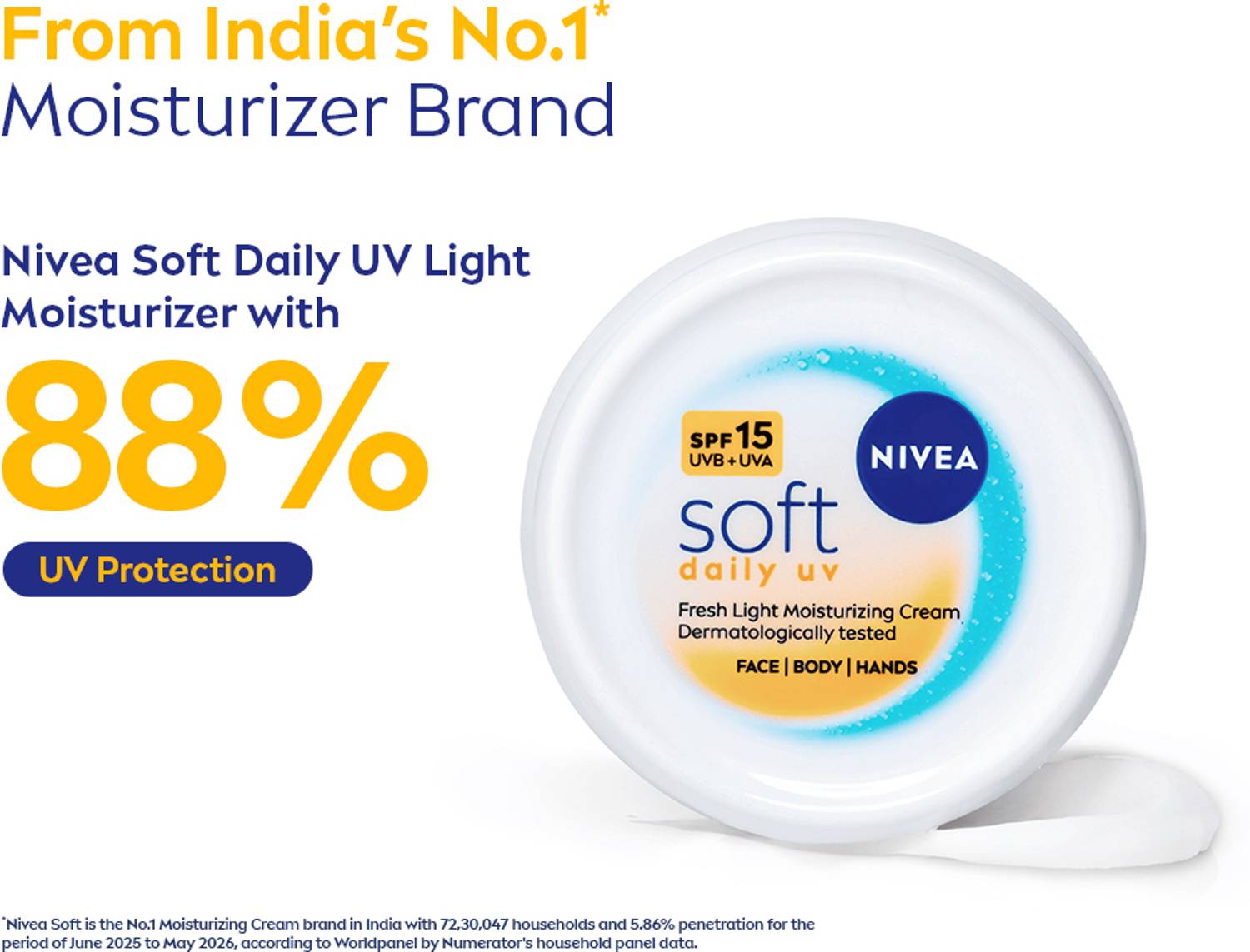 NIVEA Soft Daily UV Light Moisturizer SPF-15 - Image 2