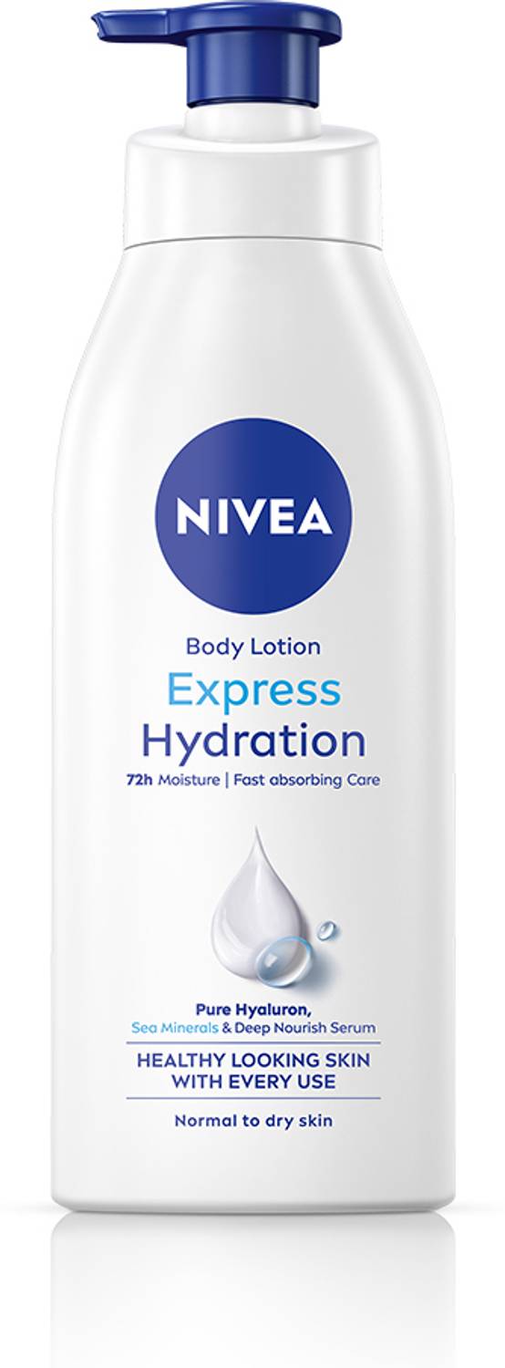 NIVEA Express Hydration Body Lotion, Moisture Serum, Hyaluronic acid, Men & Women