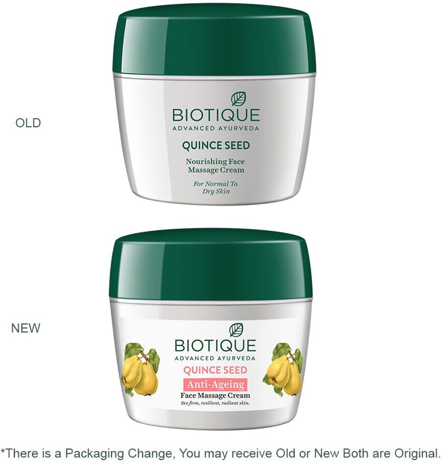 Image of BIOTIQUE Bio Quince Seed Nourishing Face Massage Cream For Normal To Dry Skin, 50G (50 g)