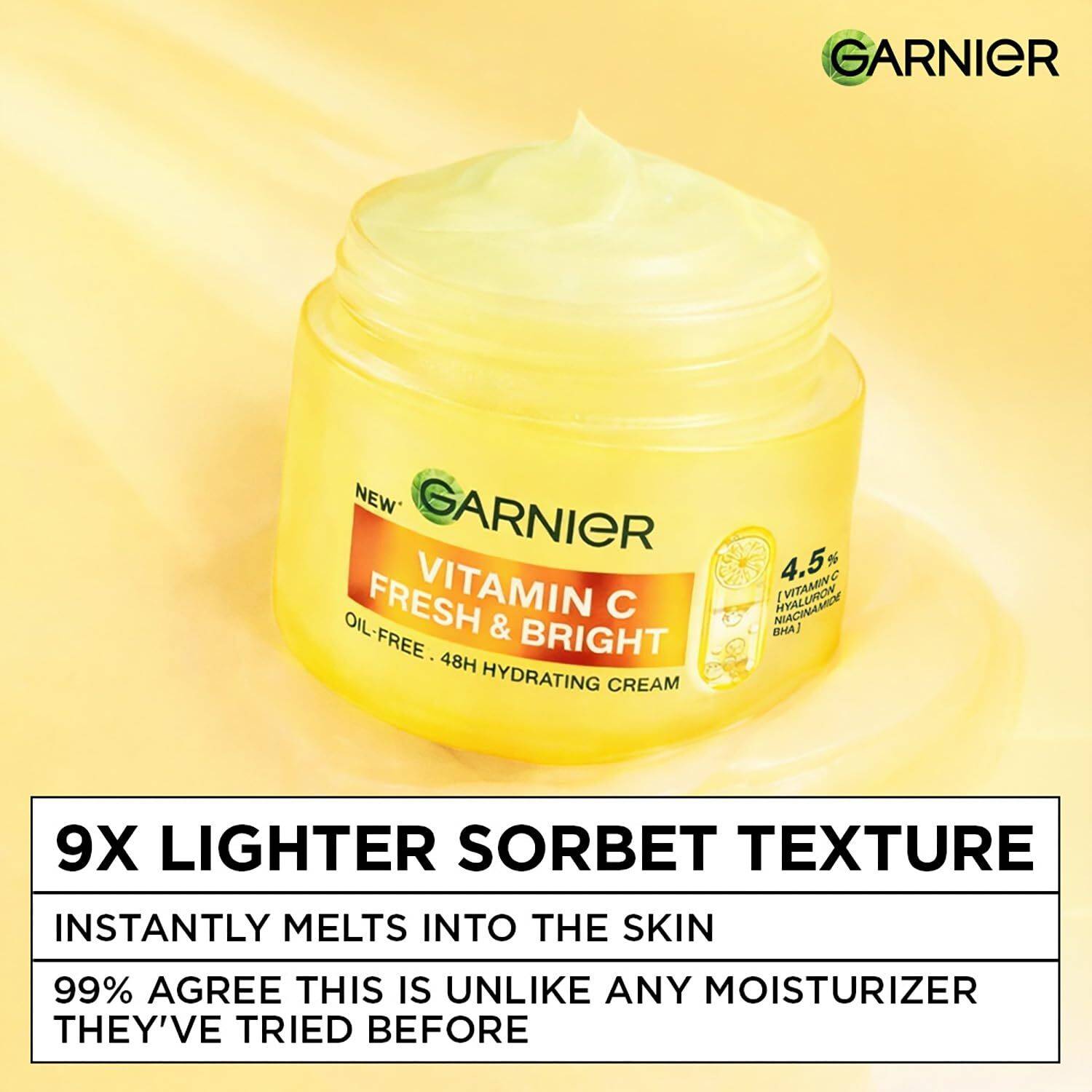Garnier Men Vitamin C Fresh & Bright Moisturizer 45g - Image 2