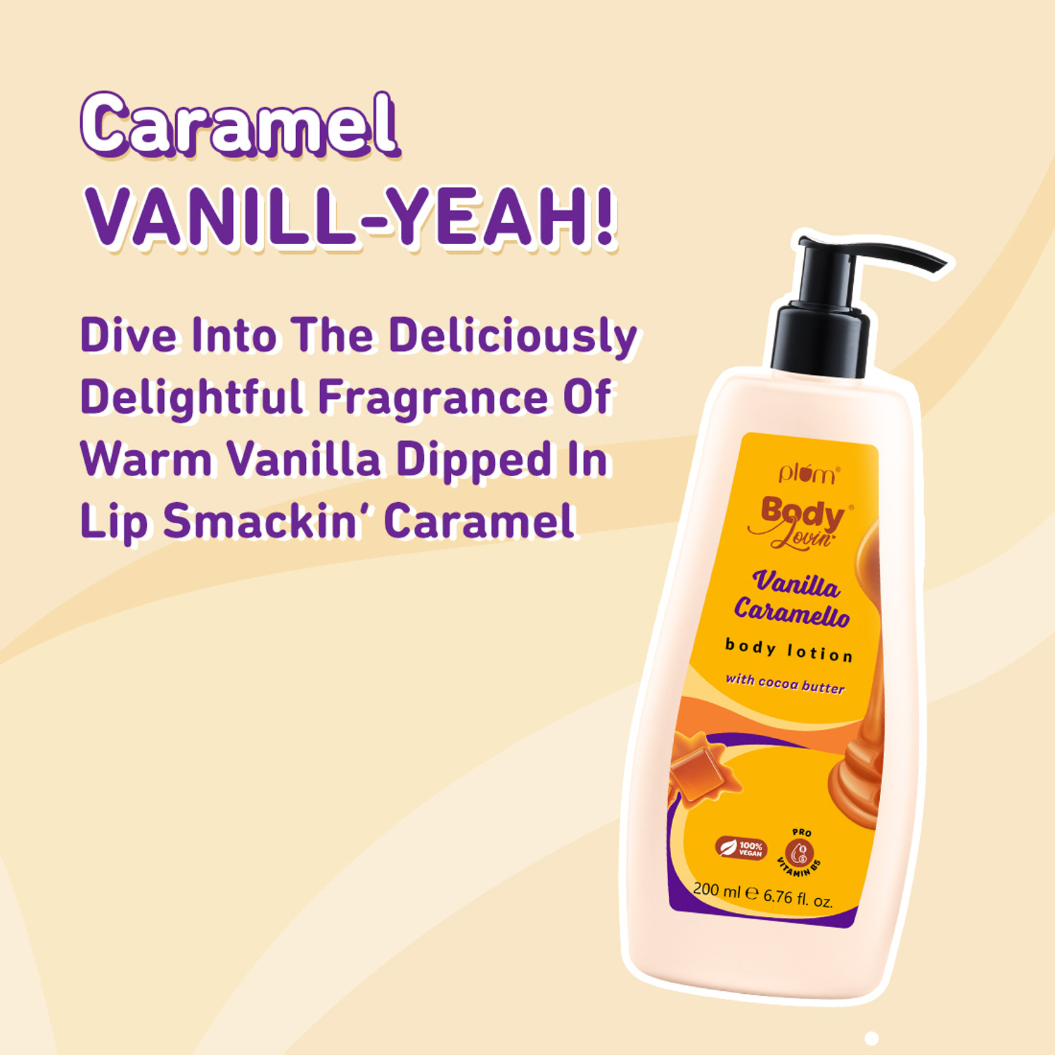 Image of Plum Vanilla Caramello Body Lotion| 200ml | Full - Size
