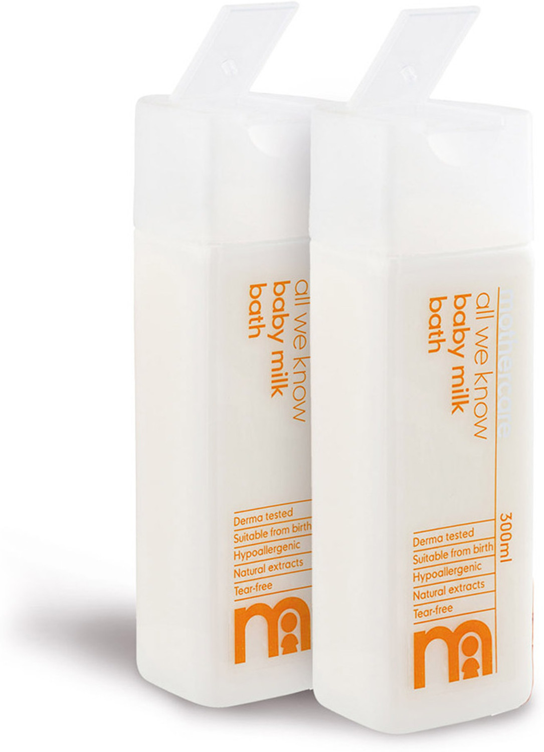 Image of Mothercare All We Know Baby Bath Milk | Gentle On Skin & Protect Natural Softness|Pack of 2 (2 x 300 ml)