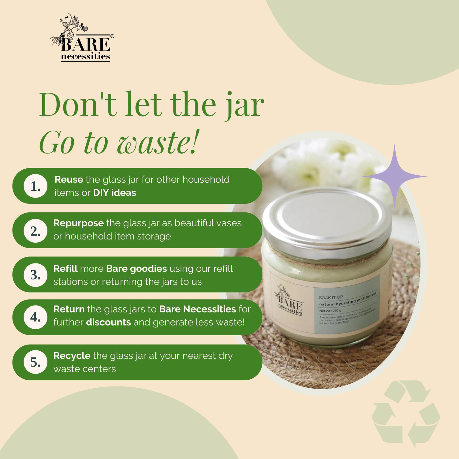Image of Bare Necessities Soak it up - Natural + Vegan Hydrating Moisturizer