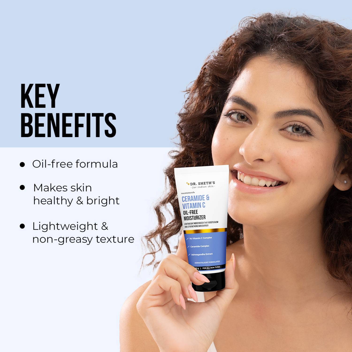 Dr. Sheth’s Ceramide & Vitamin C Oil-free Moisturizer 50g - Image 3