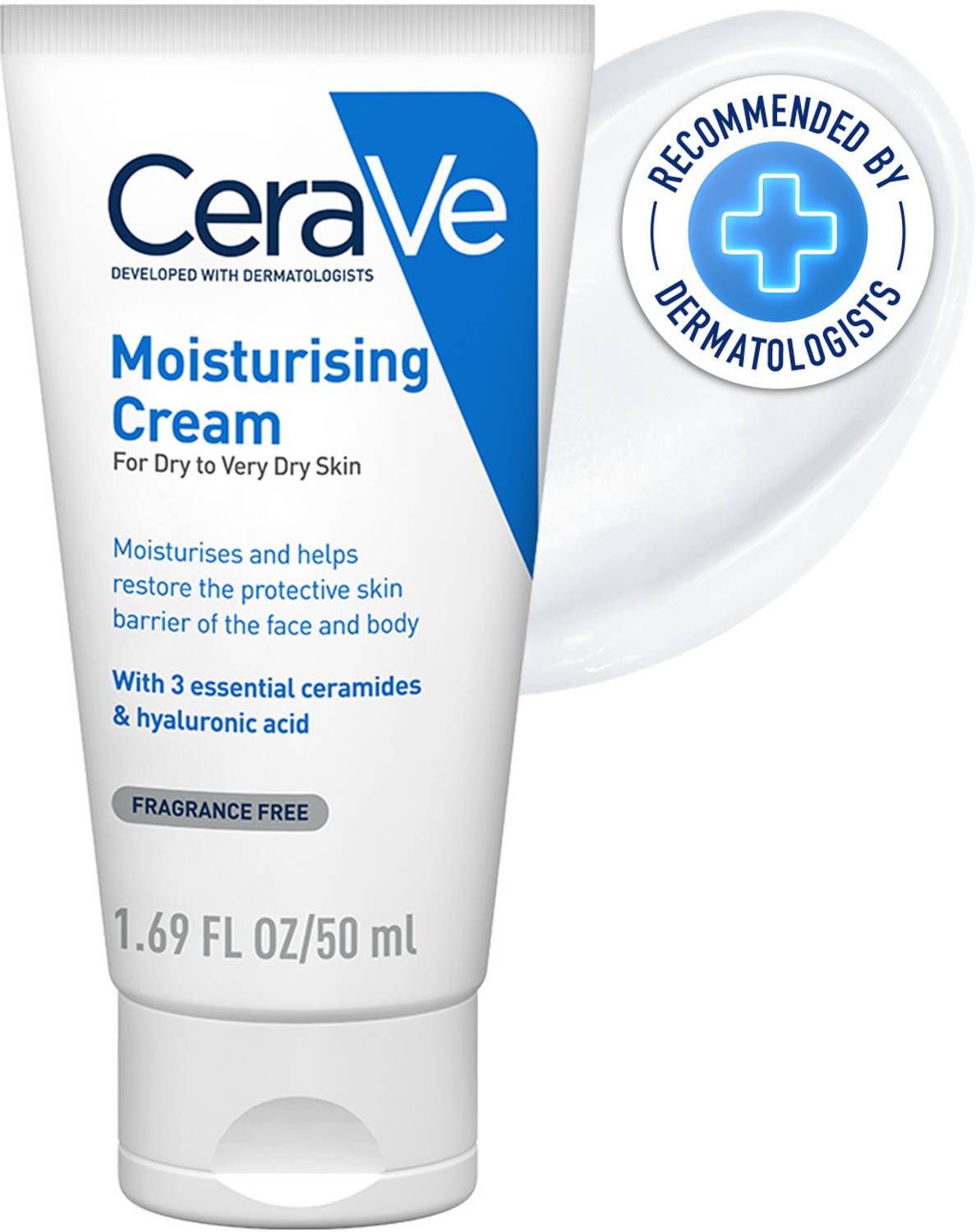 CeraVe Moisturizing Barrier Repair Cream with Ceramides & Hyaluro