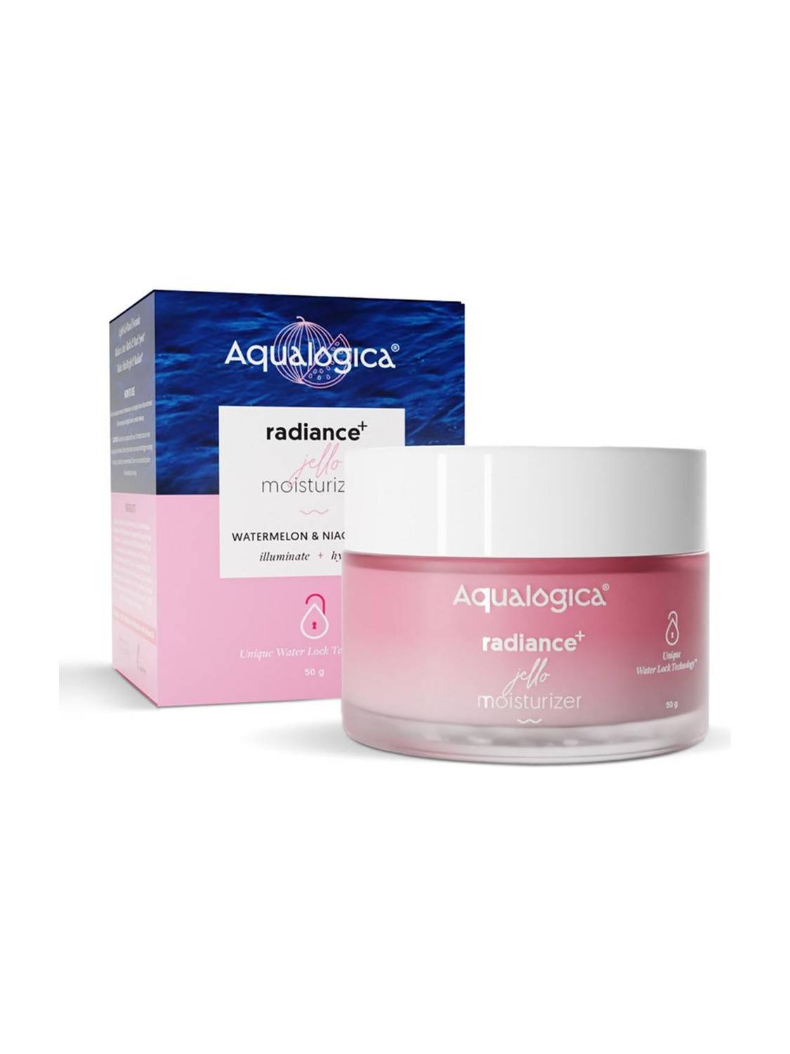 Aqualogica Radiance+ Jello Moisturizer with Watermelon & Niacinamide - For Bright Skin