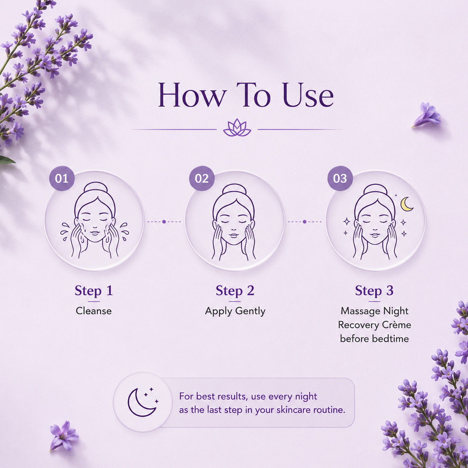 Image of Lotus Organics+ Bakuchiol Plant Retinol Night Recovery Cream | Reduces Fine Lines & Wrinkles