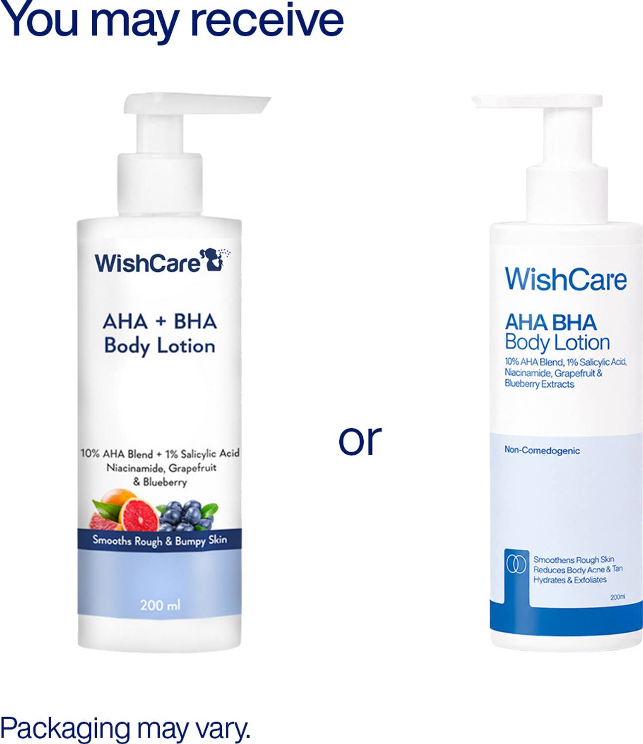 WishCare AHA BHA Body Lotion For Men & Women - Image 2