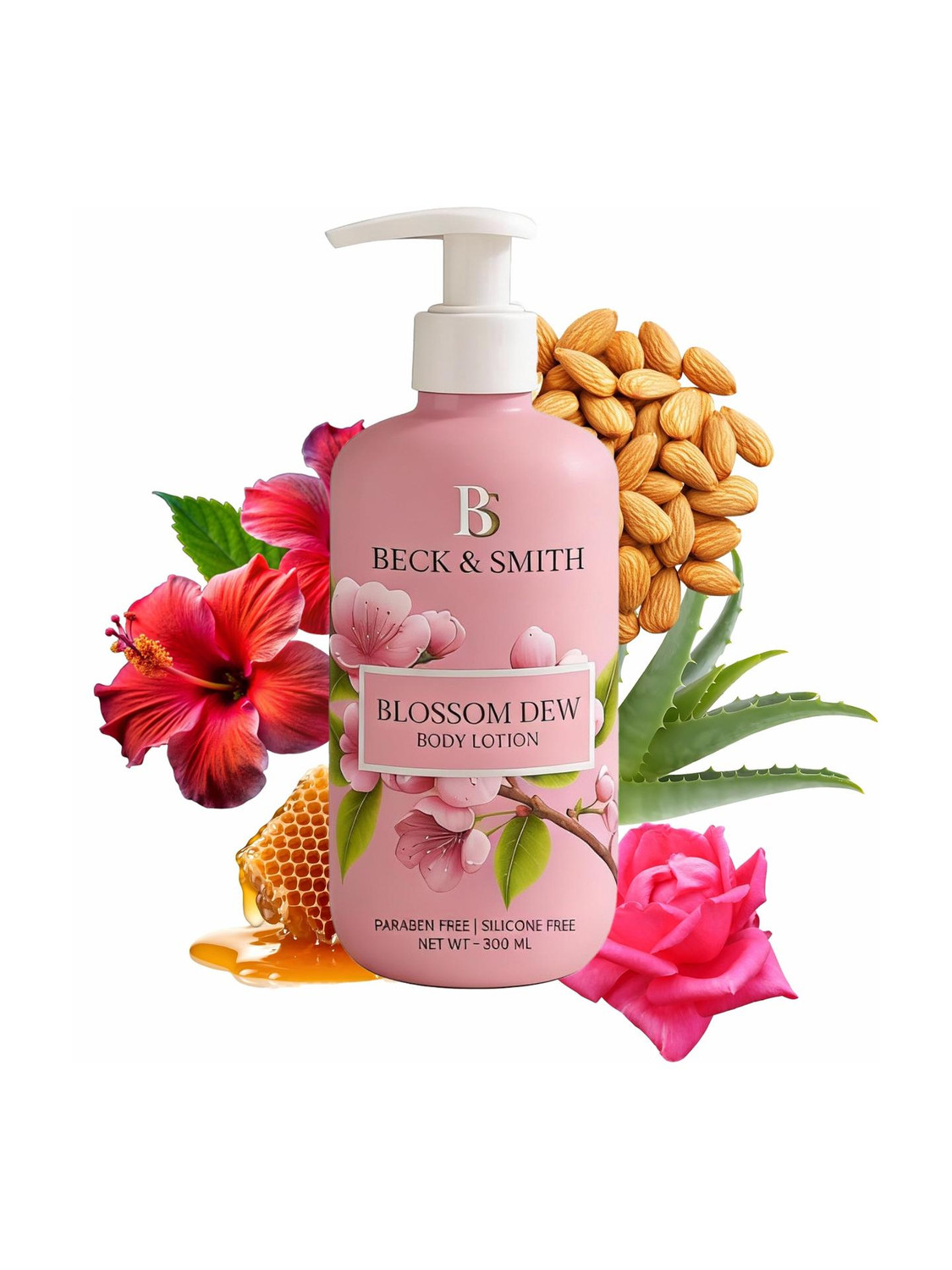 Image of BECK AND SMITH Blossom dew moisturiser body lotion for men and women for normal to dry skin