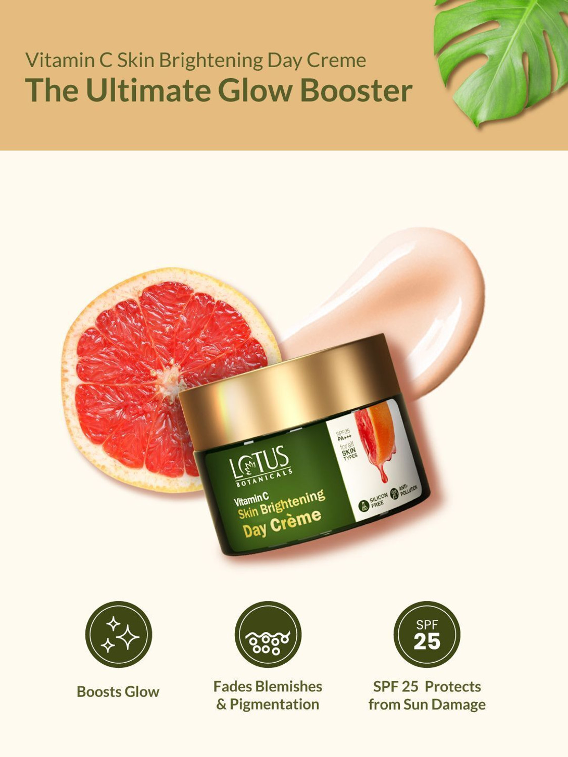 Image of Lotus Botanicals Vitamin C Skin Brightening Day Cream SPF