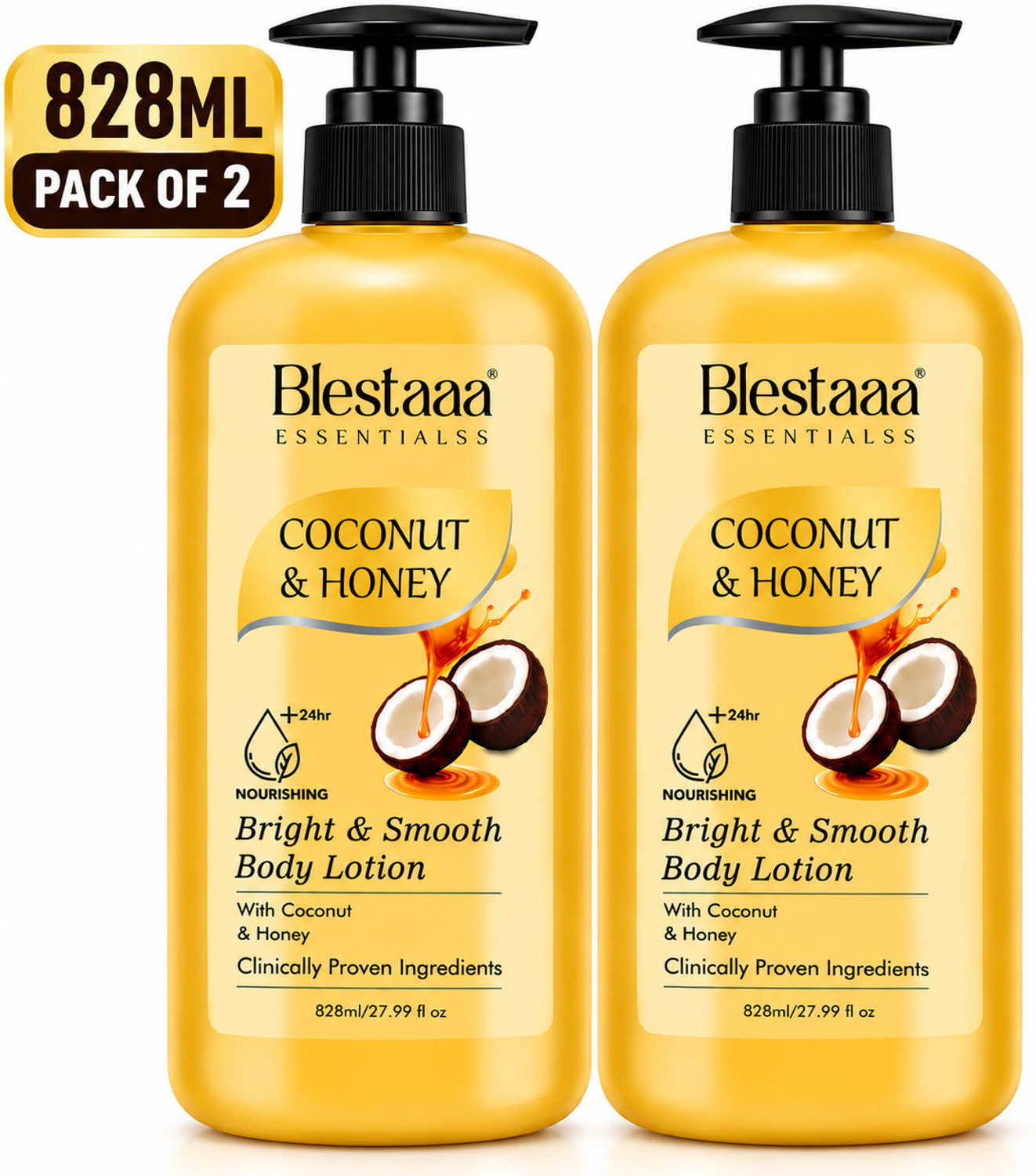 Image of blestaaa essentialss Moisturizing Coconut Honey Lotion for Smooth, Hydrated Skin