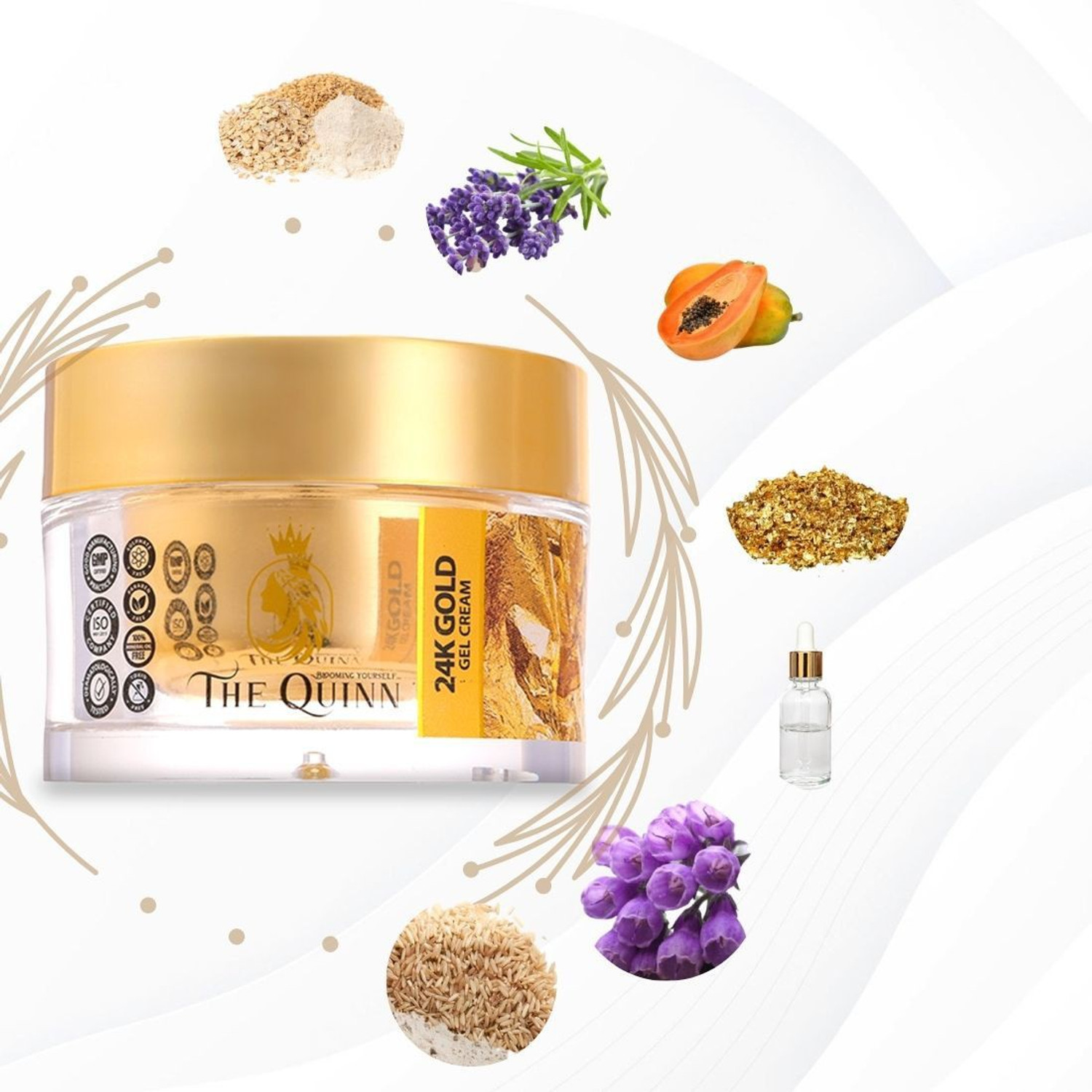 Image of THE QUINN 24K Gold Gel Cream
