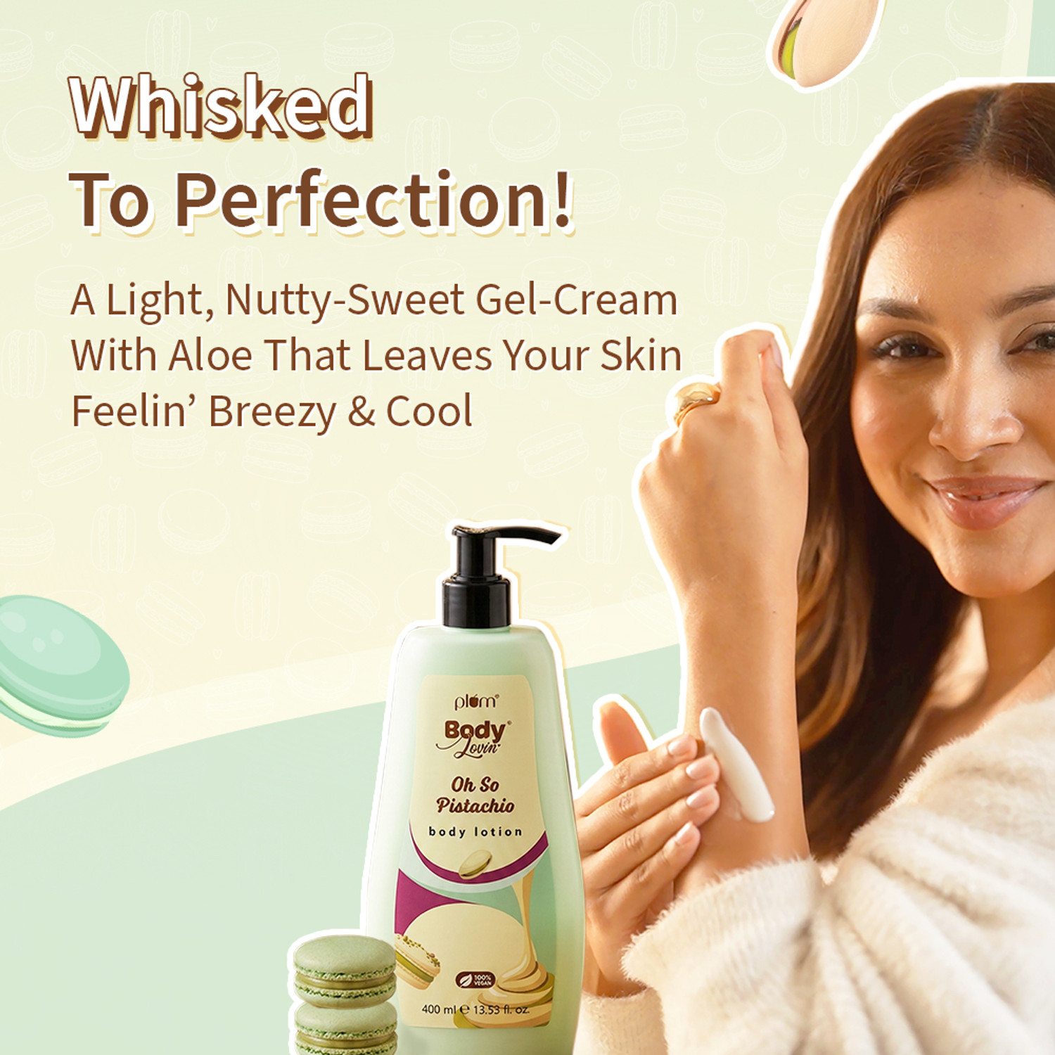Image of Plum Bodylovin' Oh So Pistachio Body Lotion | Lightweight Gel Cream Formula With Aloe