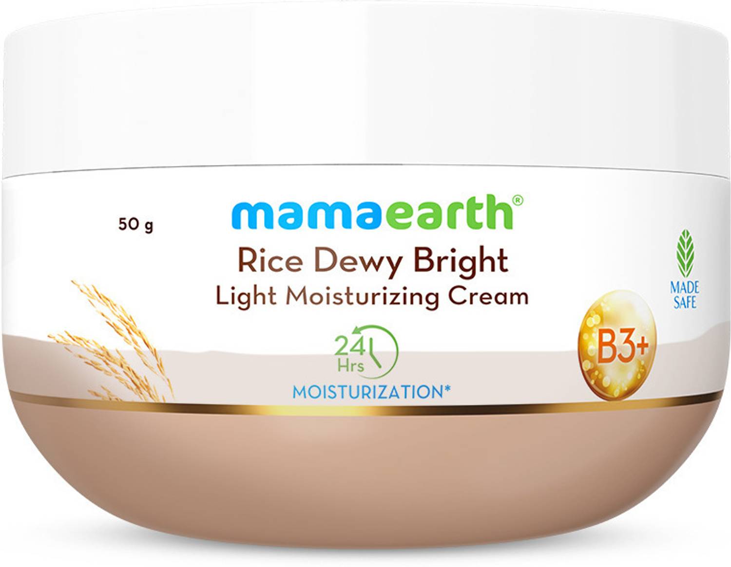 Mamaearth Rice Dewy Bright Light Moisturizing Cream
