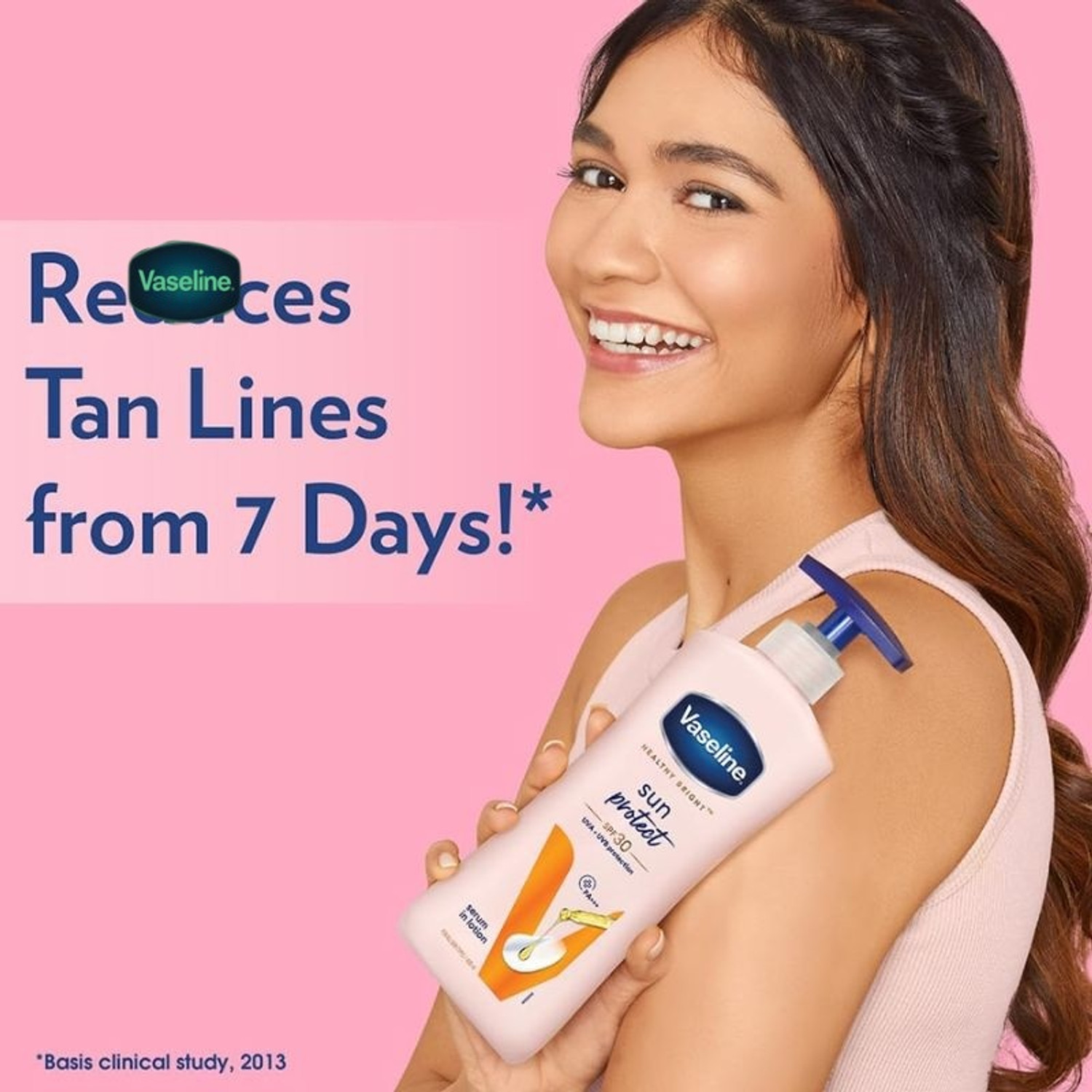 Image of Vaseline Sun + Pollution Protection SPF 30 Body Lotion for Softening