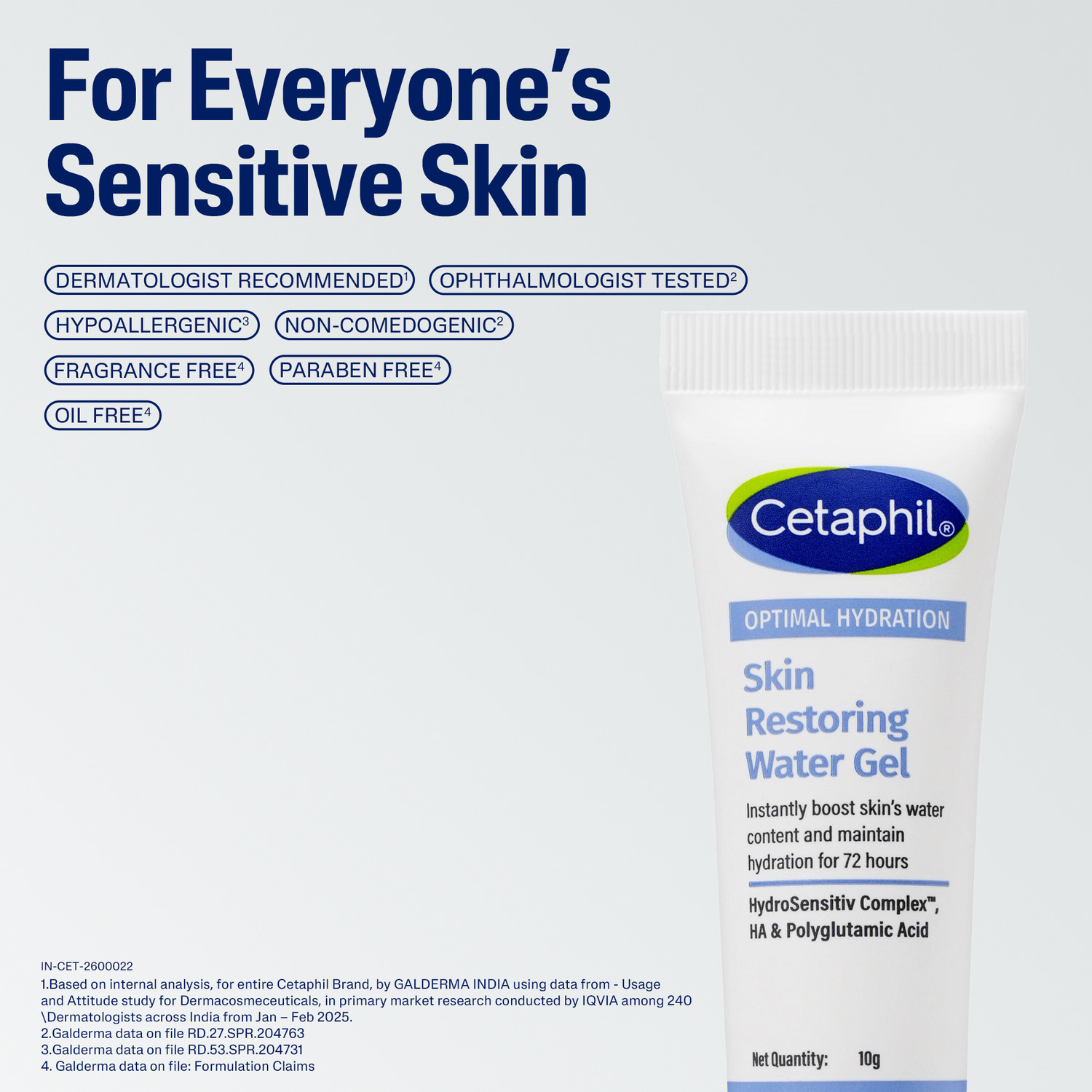 Image of Cetaphil Optimal Hydration Restoring Water Gel