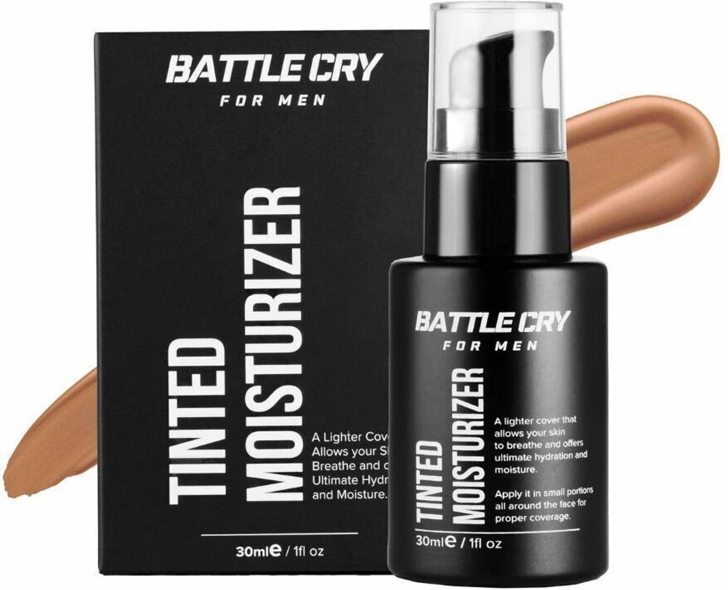 Battlecry Tinted Moisturizer for Men, Dark