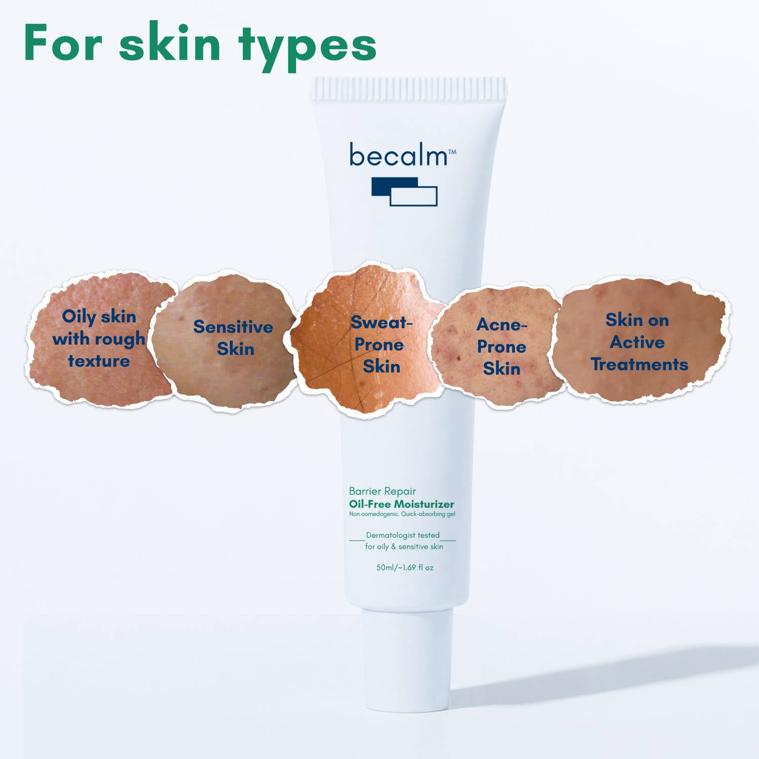 Becalm Barrier Repair Oil-Free Moisturiser for Oily Skin - Image 5