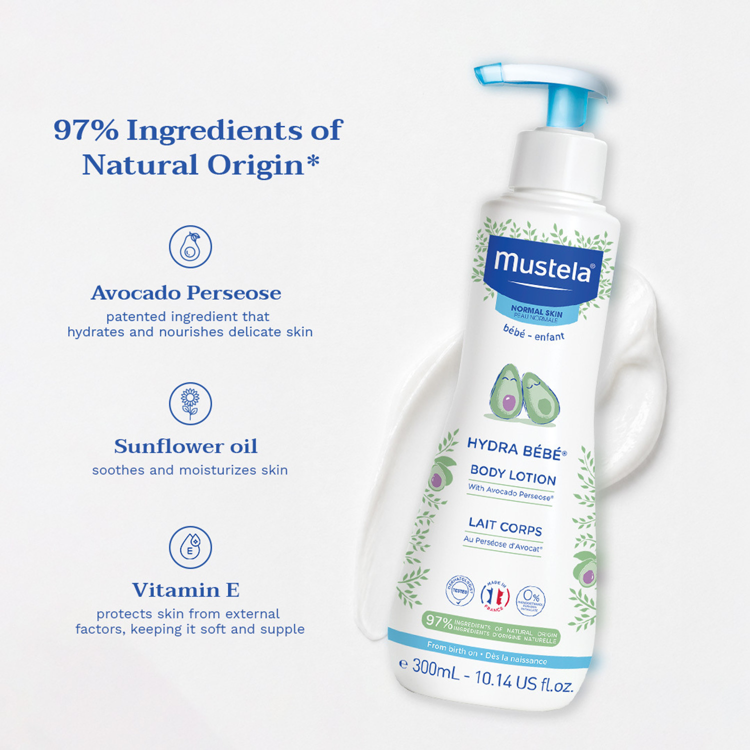 Image of Mustela Hydra Bebe Body Lotion - 300ml