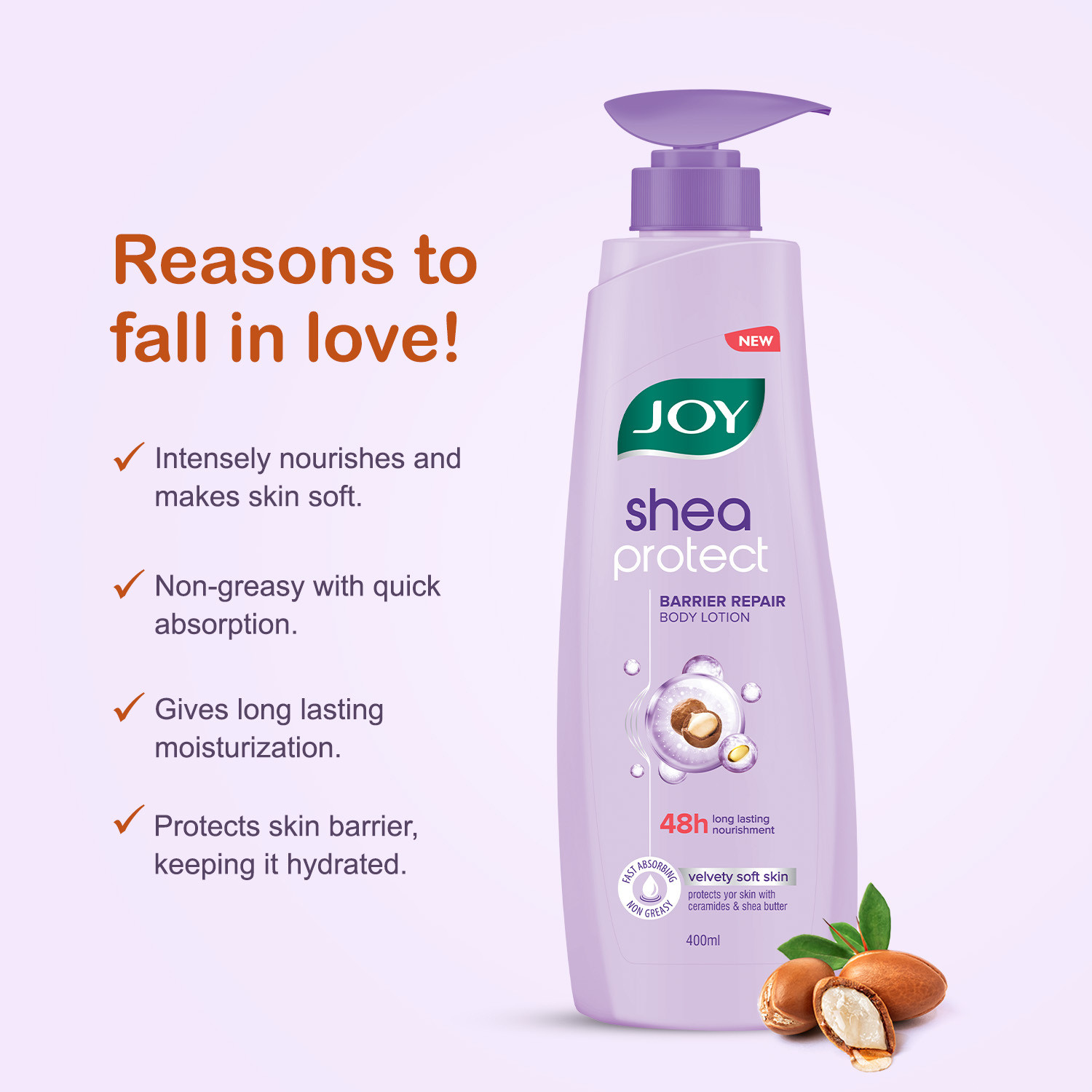 Image of Joy Shea Protect Body Lotion with Ceramides For 48Hr Nourishment