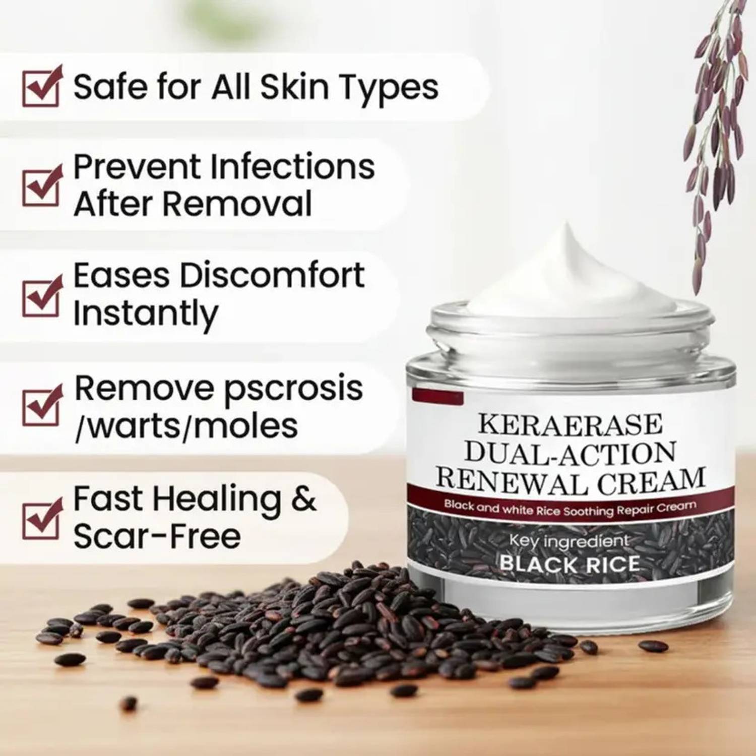 CHIWA Keraerase Dual Action Renewal Cream | For Refined Daily