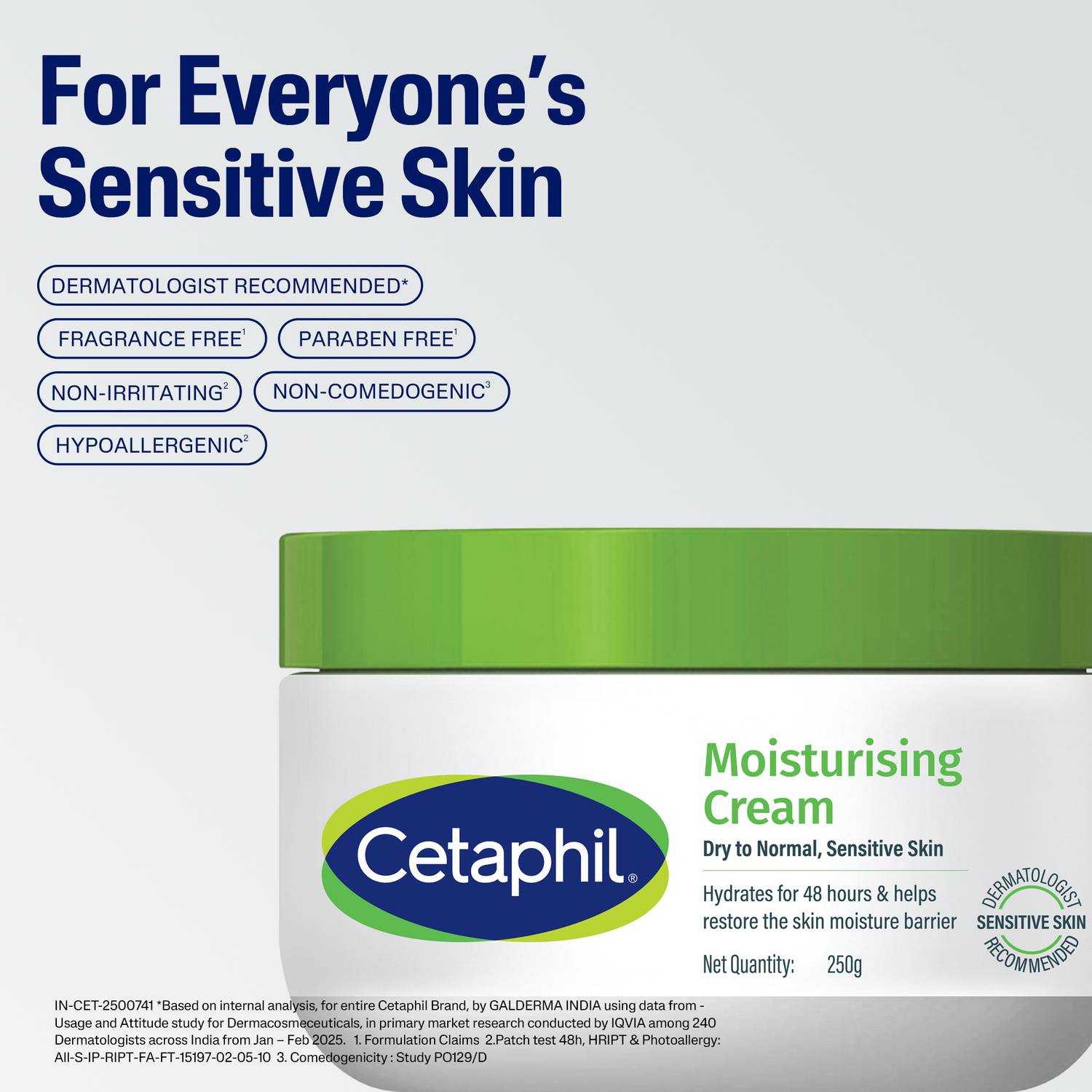 Cetaphil Moisturising Cream for Dry to Normal Sensitive Skin - Image 4