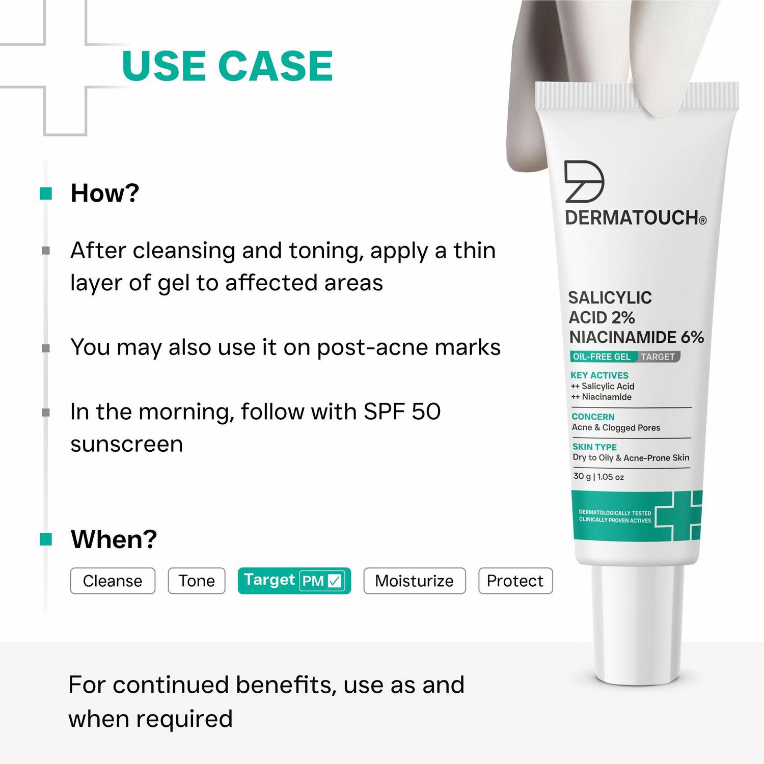 Dermatouch Salicylic Acid 2% Niacinamide 6% Anti-Acne Gel - Image 5