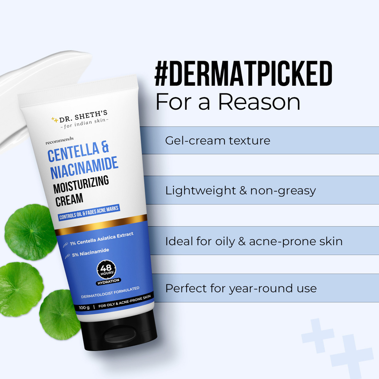 Image of Dr. Sheth's Niacinamide Moisturizing Cream | 48-Hour* Hydration