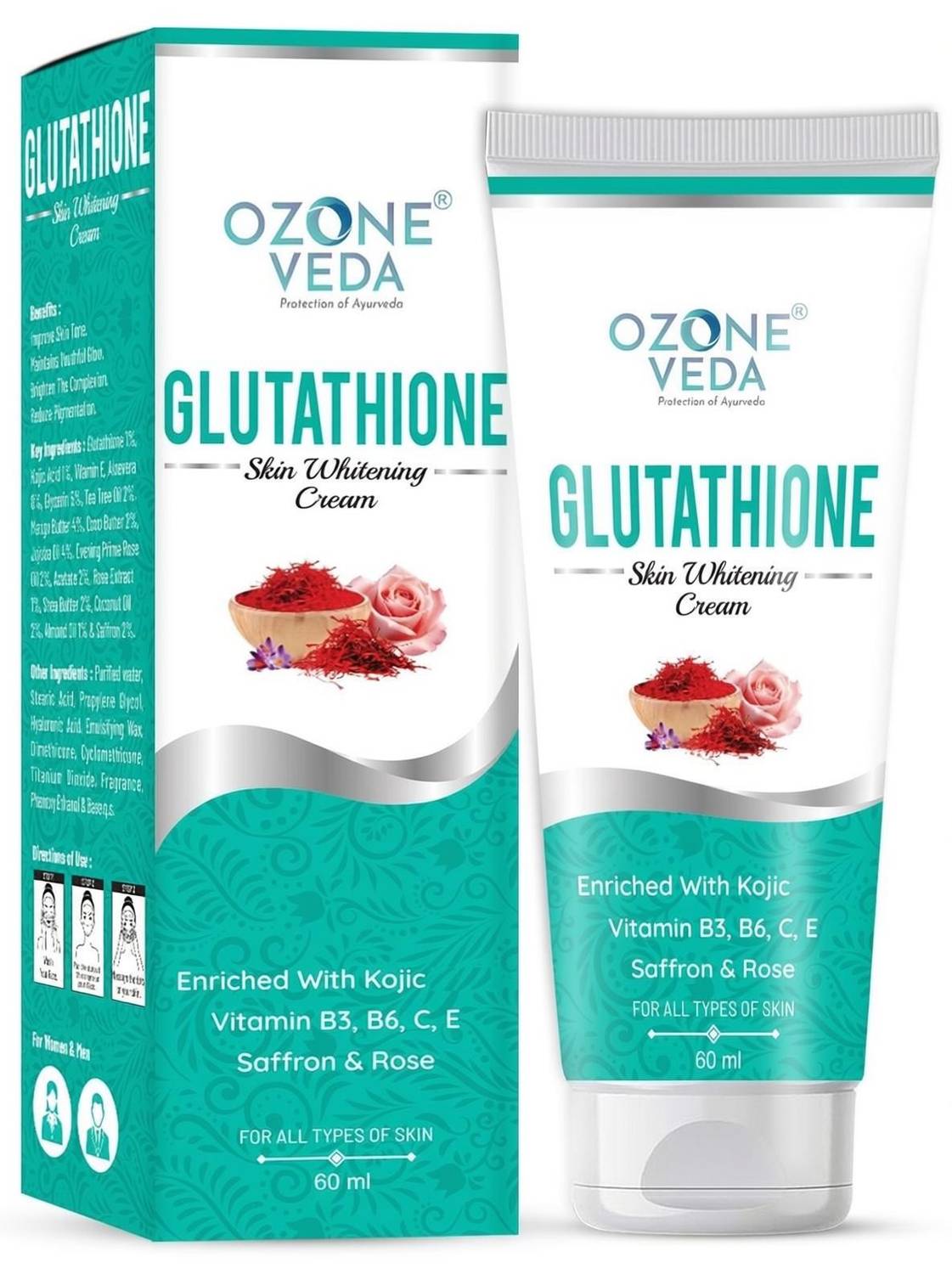 glutathione whitening cream benefits OZONEVEDA For Skin | With Kojic & Vitamin C - Price in India, Buy OZONEVEDA Glutathione Cream For Skin Whitening dermik