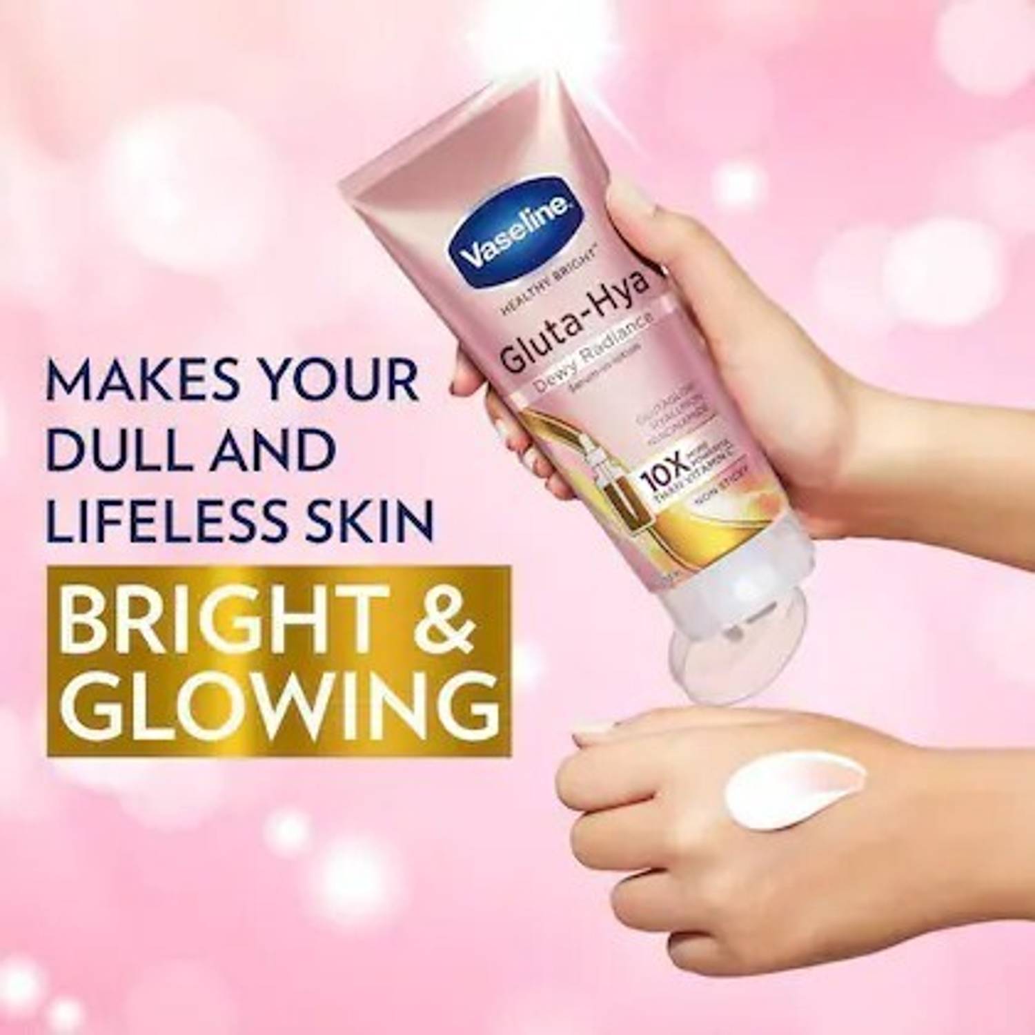 Vaseline Gluta-Hya Dewy Radiance Lotion 200ml - Image 3