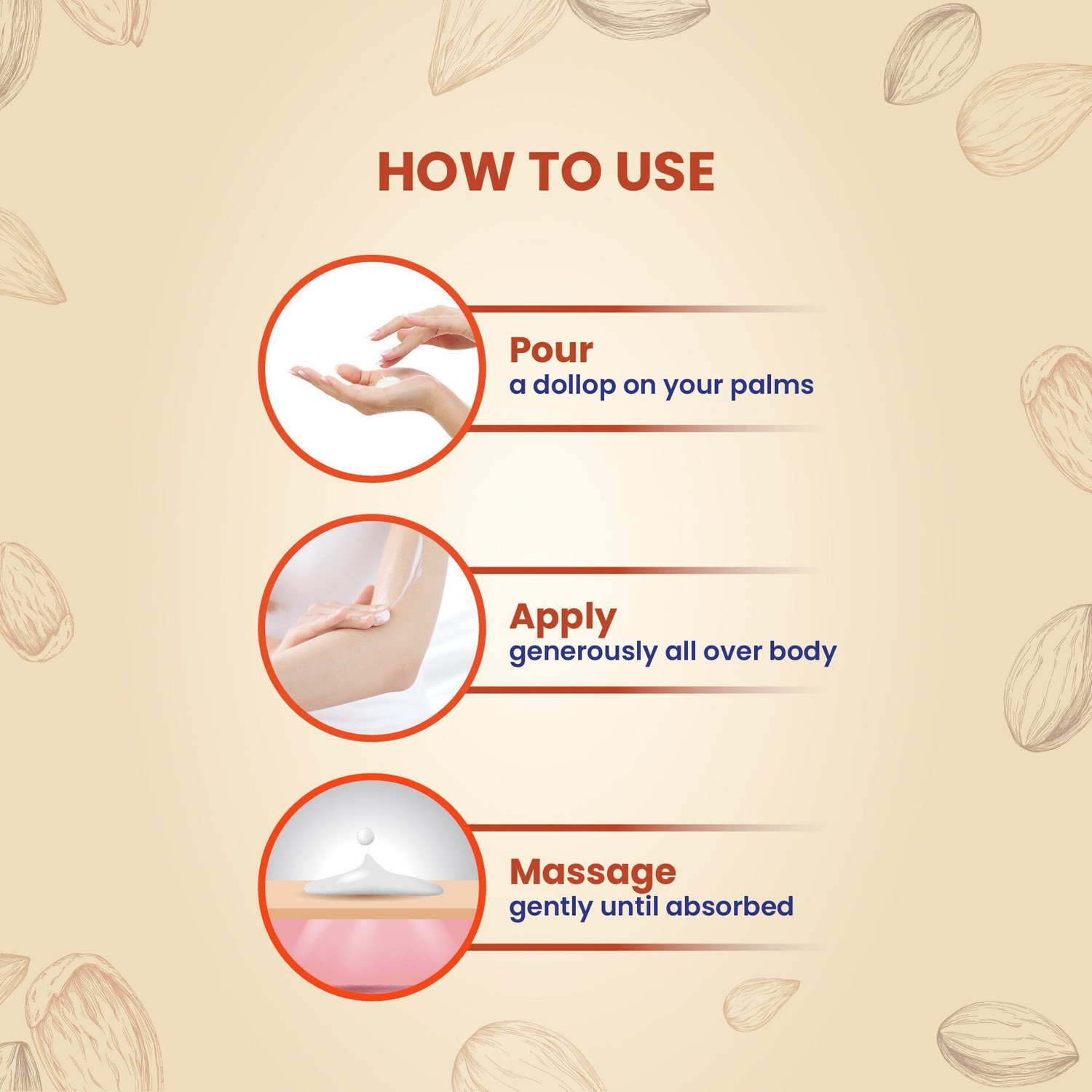 Image of Yuthika Body Lotion Almond Nourish 24 hour Hydration Body Lotion for Women & Men