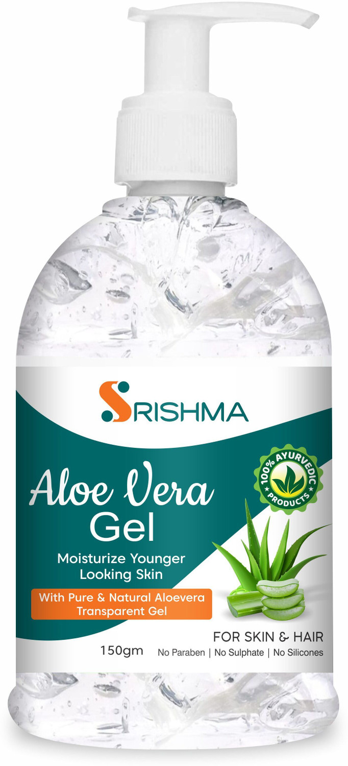 Image of Srishma 100% Pure Aloe Vera Gel for Glowing Face, Skin & Hair