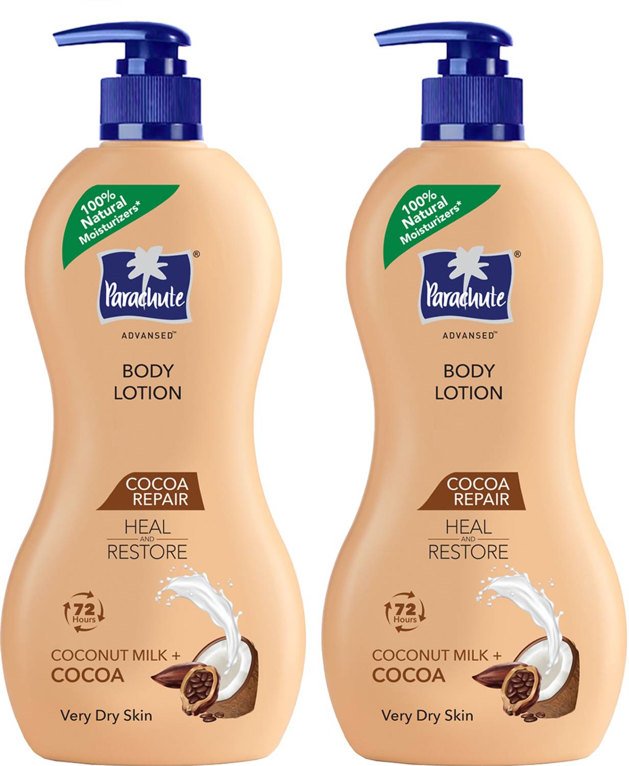 Parachute Advansed Cocoa Repair Body Lotion , Intense Moisture, 400ml (800 ml) deal from flipkart