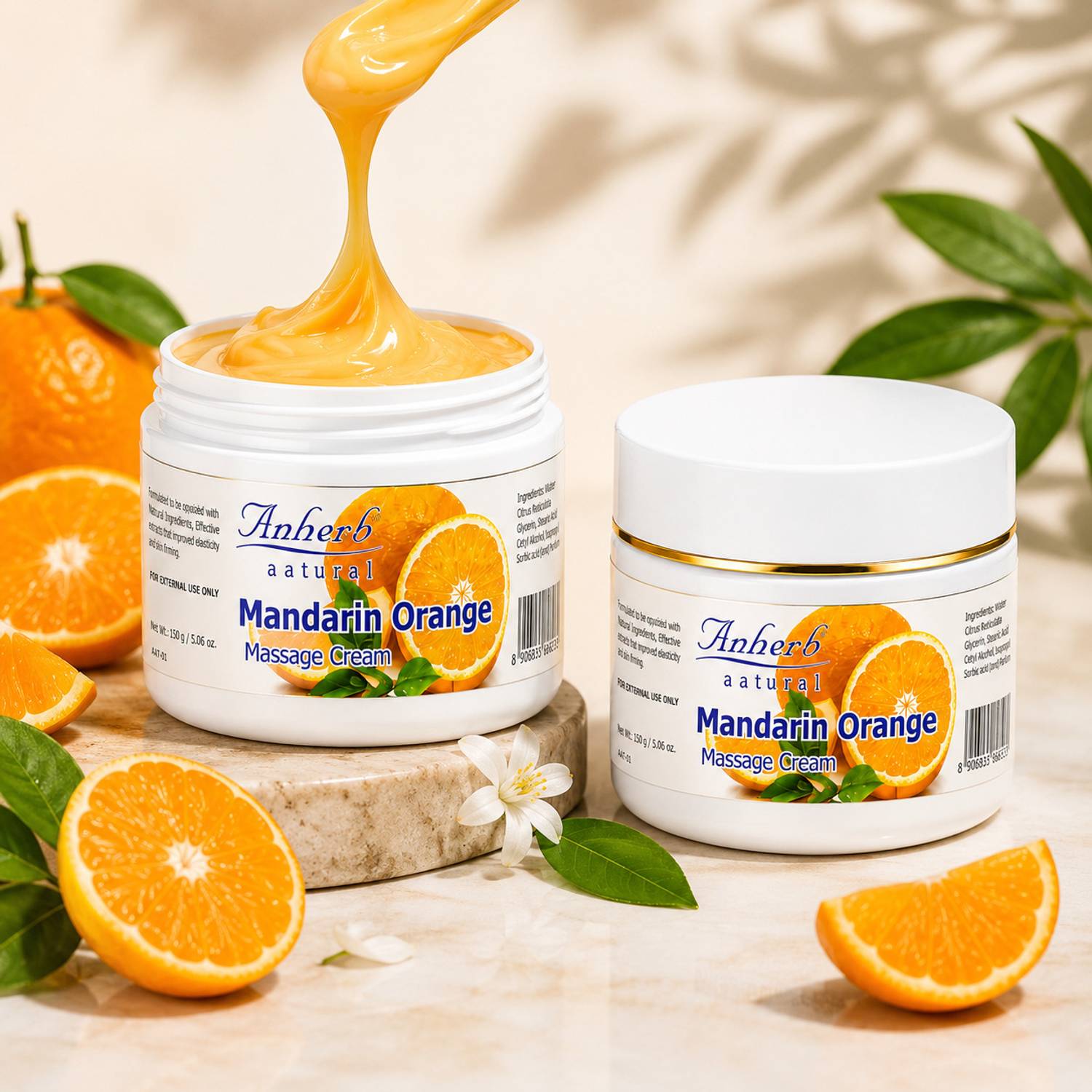 Anherb Natural Mandarin Orange massage cream