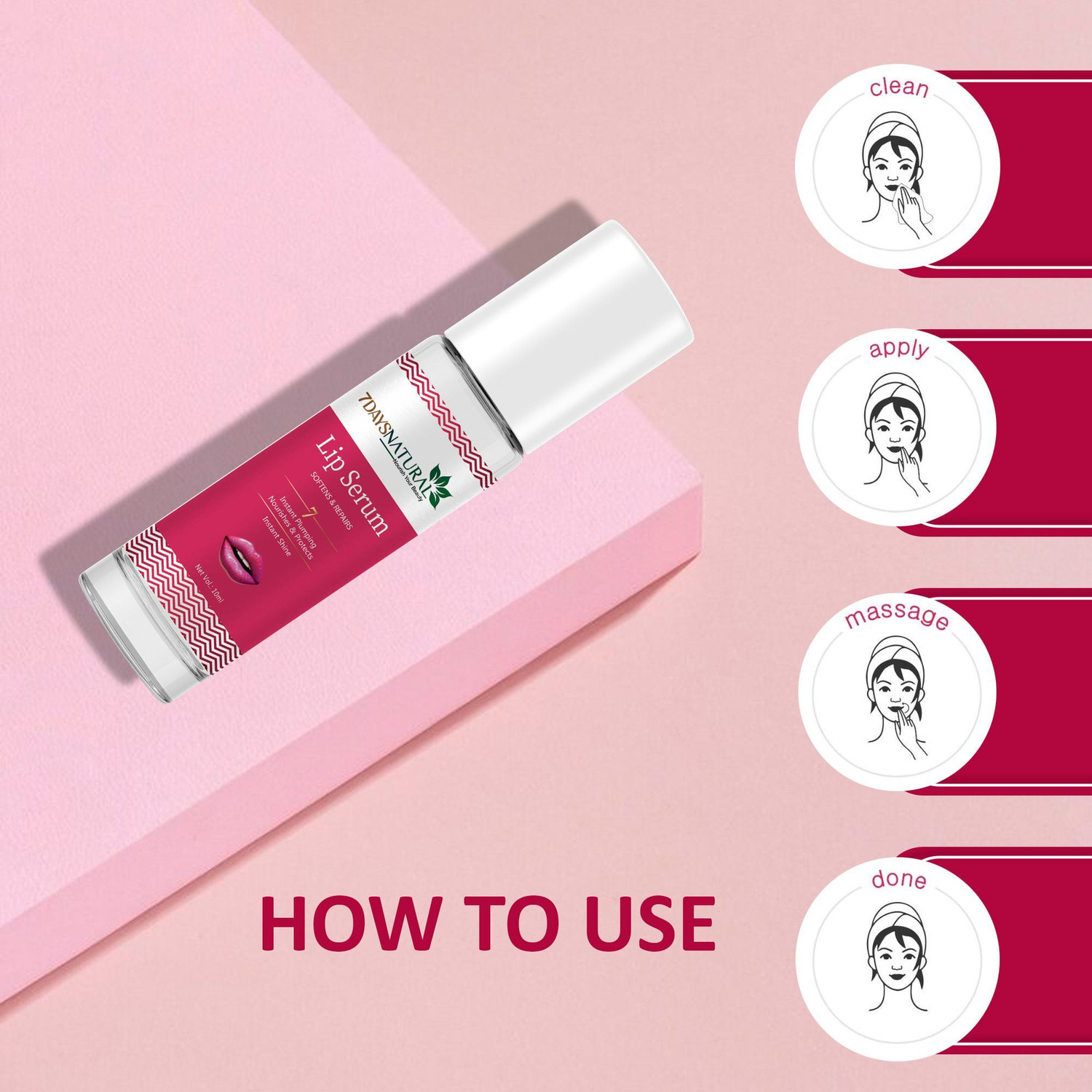 Image of 7days natural Lip Lightening Serum for Dark Lips - Lip Lightener