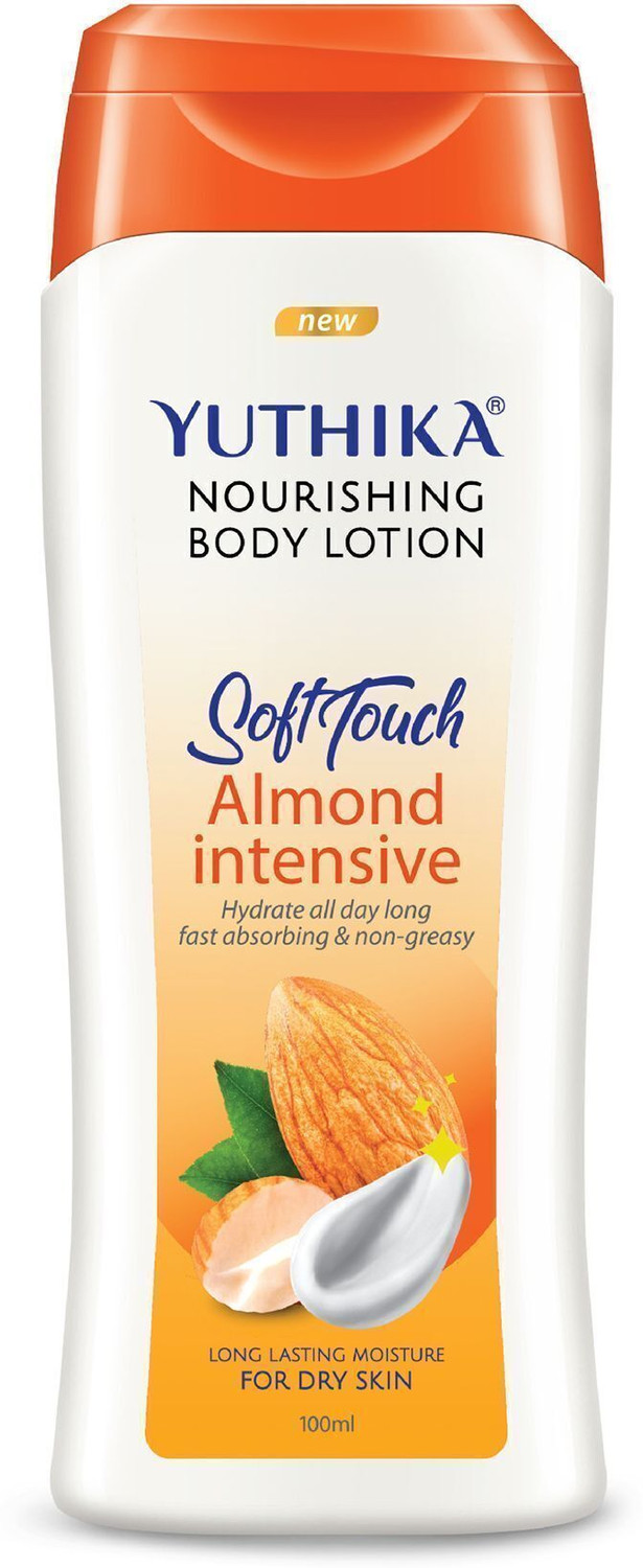 Image of Yuthika Almond Soft Touch Body Lotion For Women & Men | Hydrating, Non-Greasy