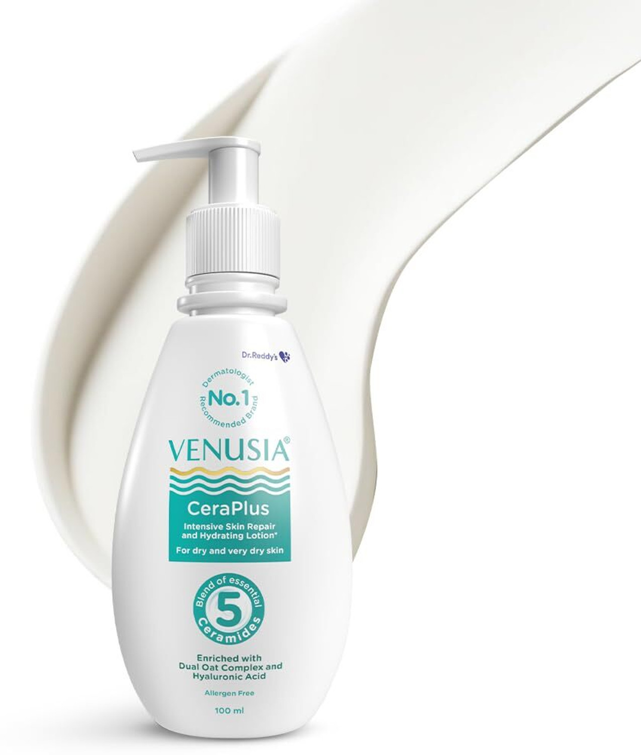 Image of Dr. Reddy's Venusia Ceraplus Lotion for Dry Skin 5 Essential Ceramides