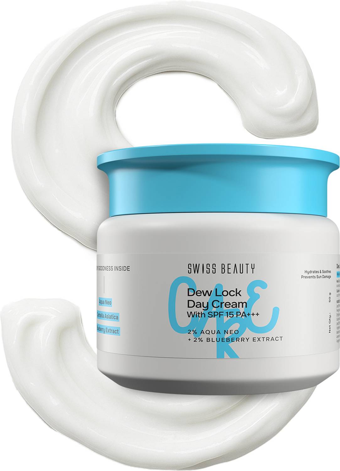 SWISS BEAUTY Dew Lock Day Cream With SPF 15+++ - 2% Aqua Neo & 2
