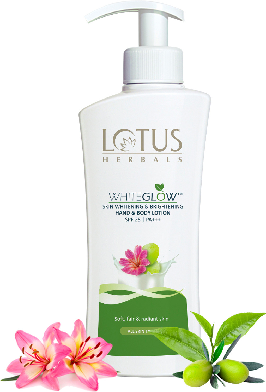 Image of LOTUS HERBALS WhiteGlow Skin Brightening Hand & Body lotion SPF 25 PA+++