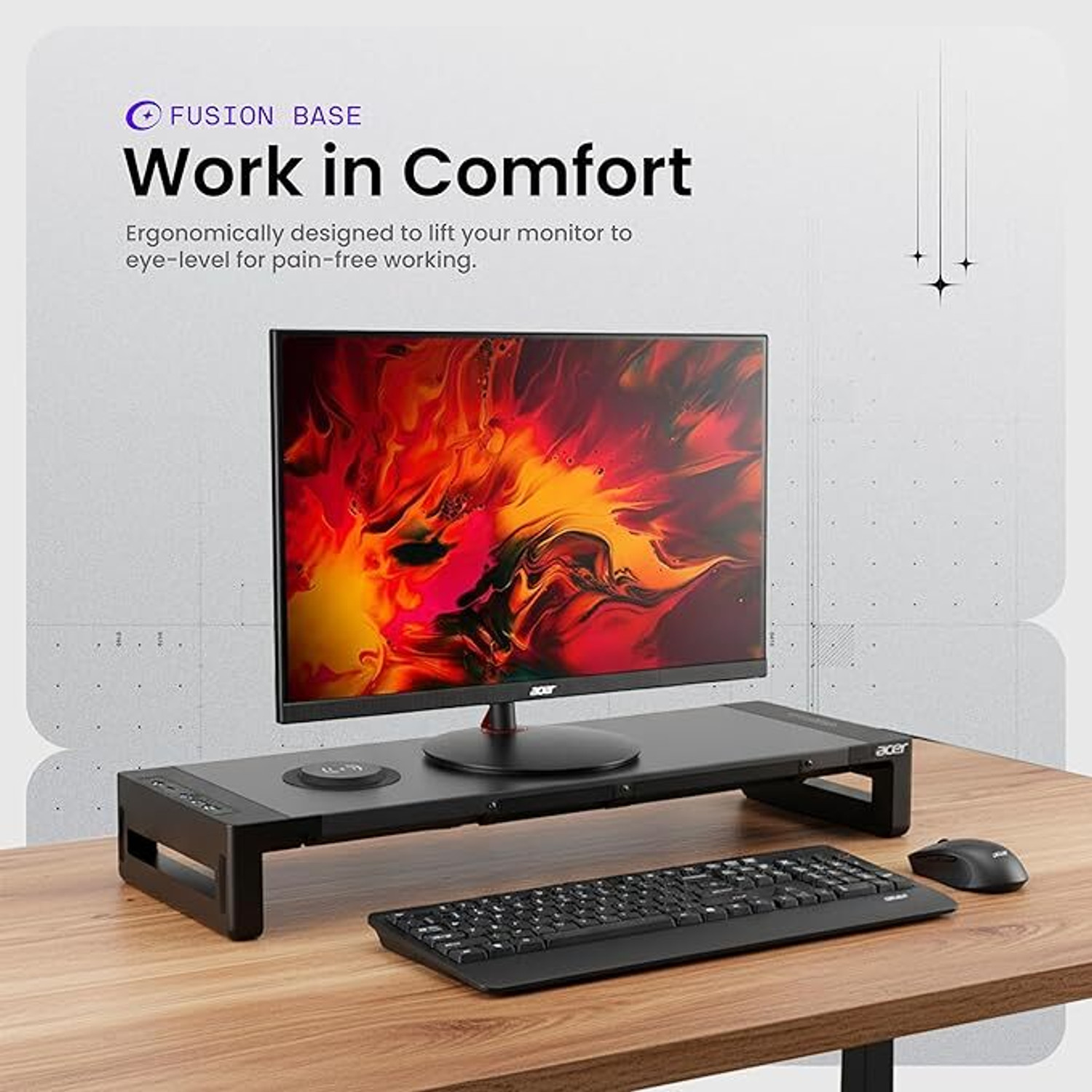 Image of Acer ZC.A01SI.2ZT Desk Mount Monitor Arm