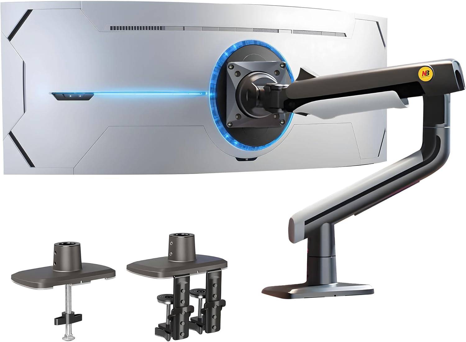 TECHNOWISE NB A5 Gaming Monitor Arm, Load upto 18Kg, Fits 27 to