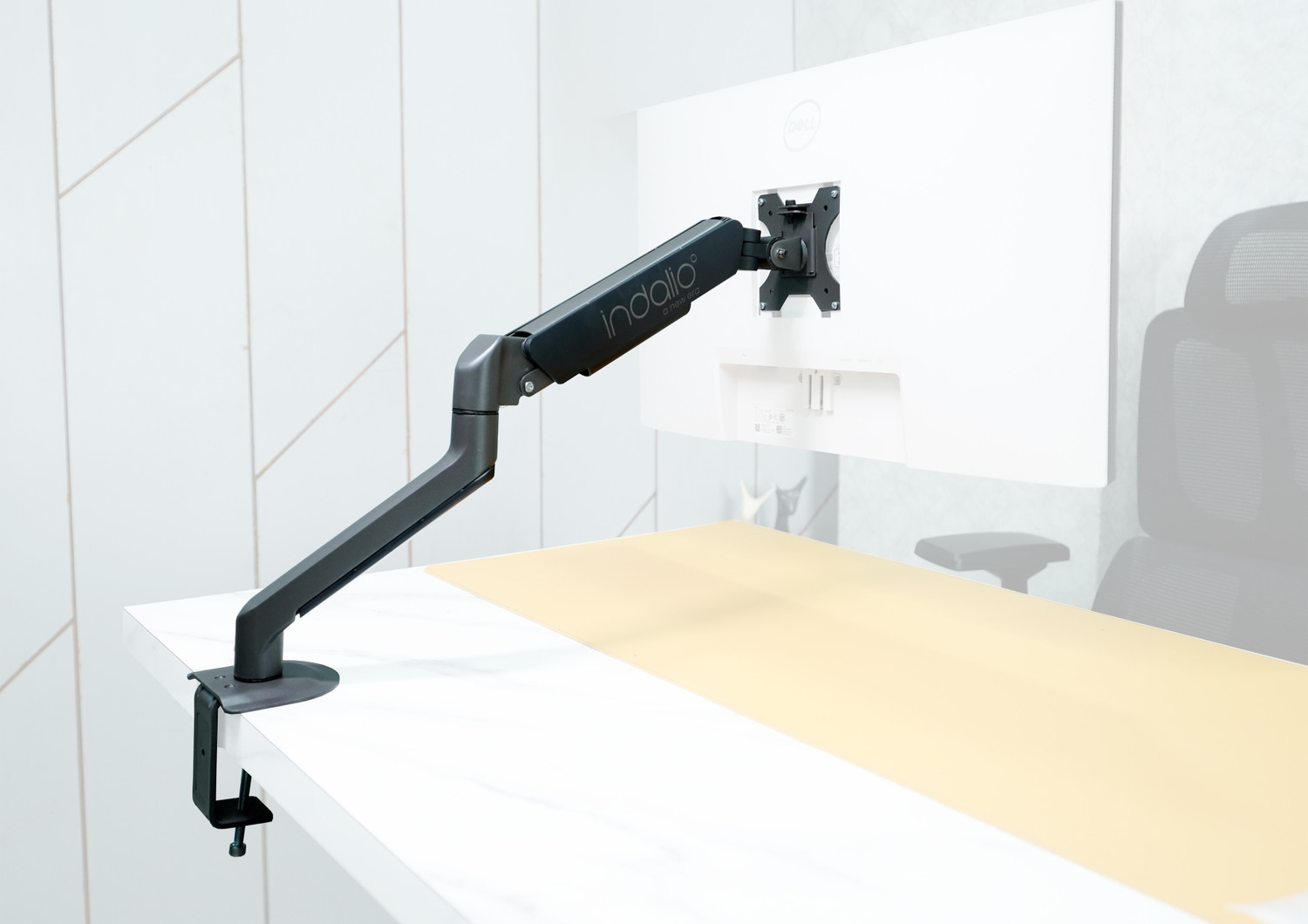 Image of INDALIO GAS SPRING DESK MOUNT MONITOR ARM Desk Mount Monitor Arm