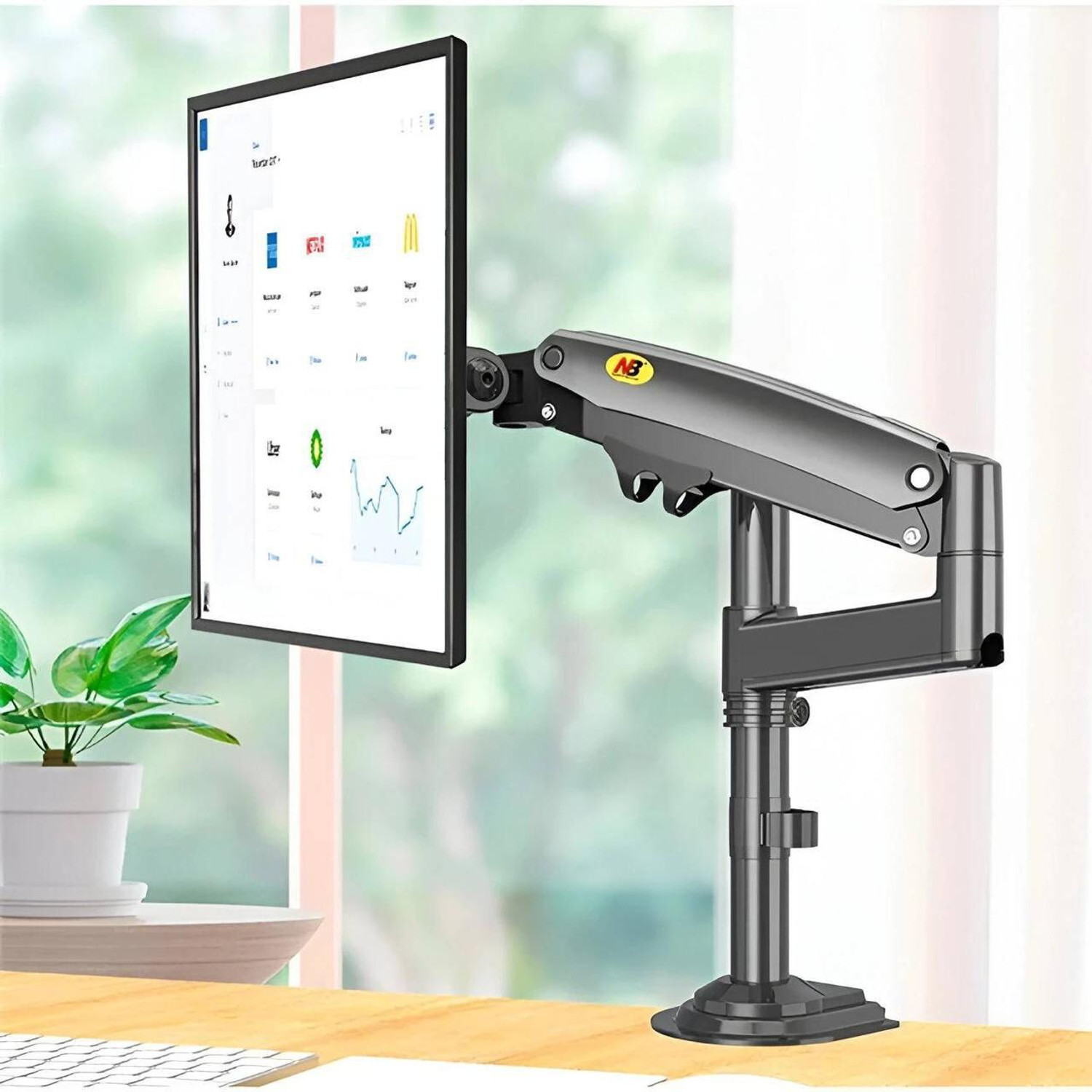 Image of North Bayou HAST NB H100 DESK MOUNT MONITOR ARM Desk Mount Monitor Arm