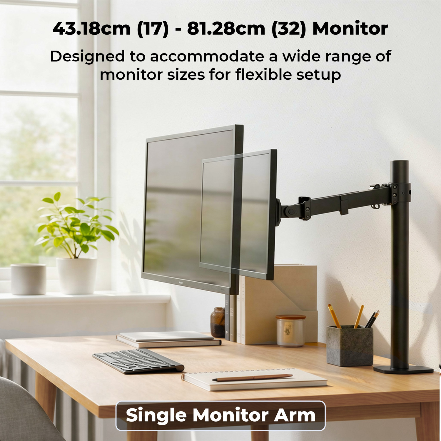 Image of ZEBRONICS Zeb-DMS200 Desk Mount Monitor Arm