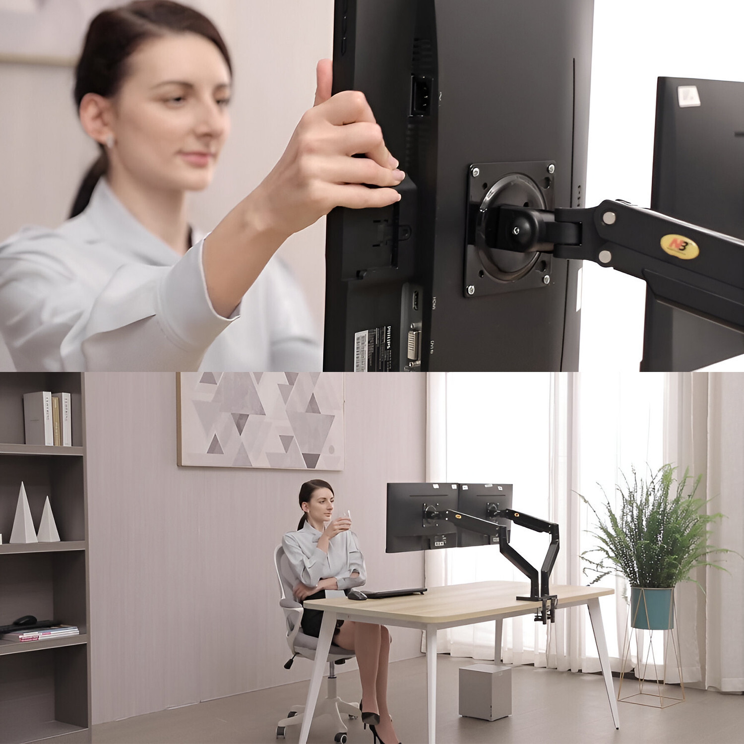 Image of SYGA NB G35 Desk Mount Monitor Arm