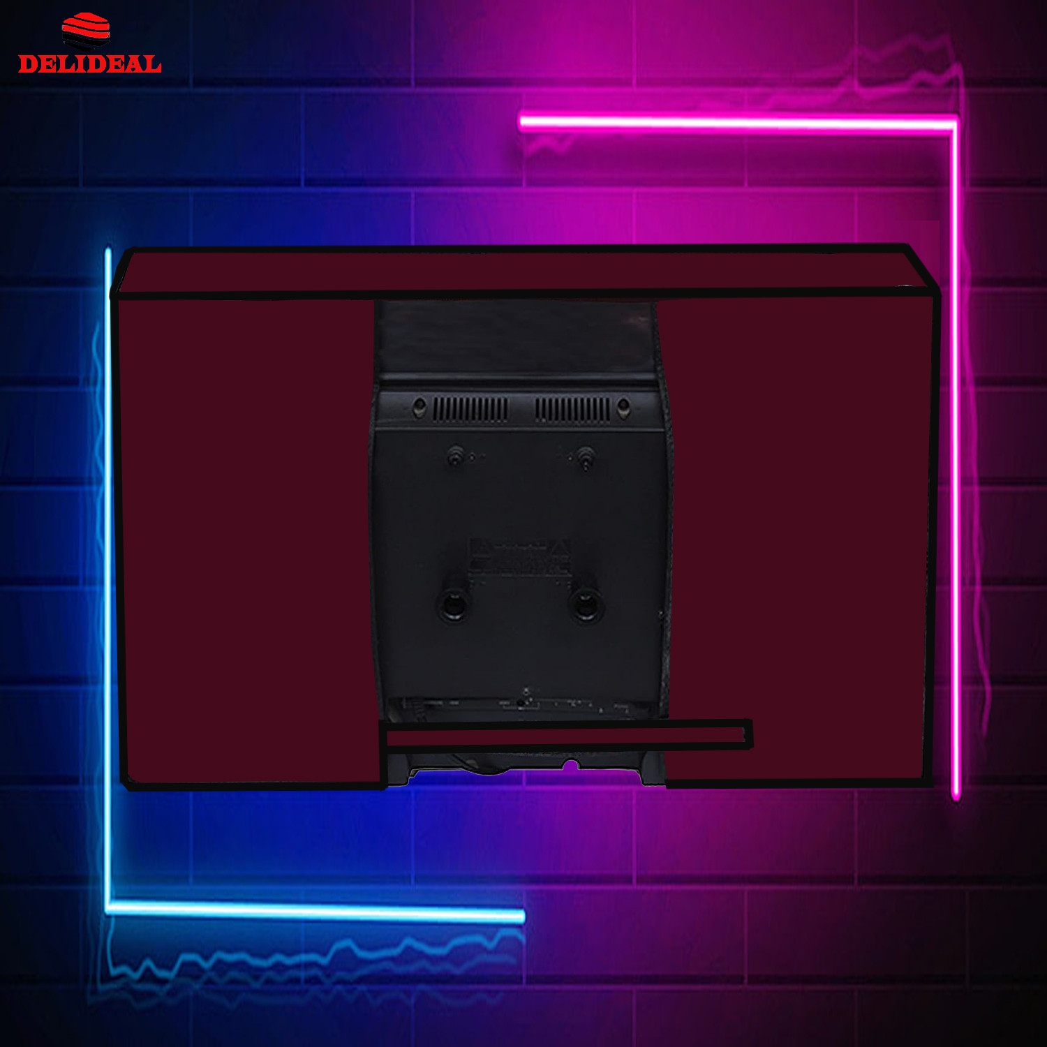 Image of Delideal for 55 inch Computer Monitor, TV, LCD Monitor, etc. - ledMaroon2855IN